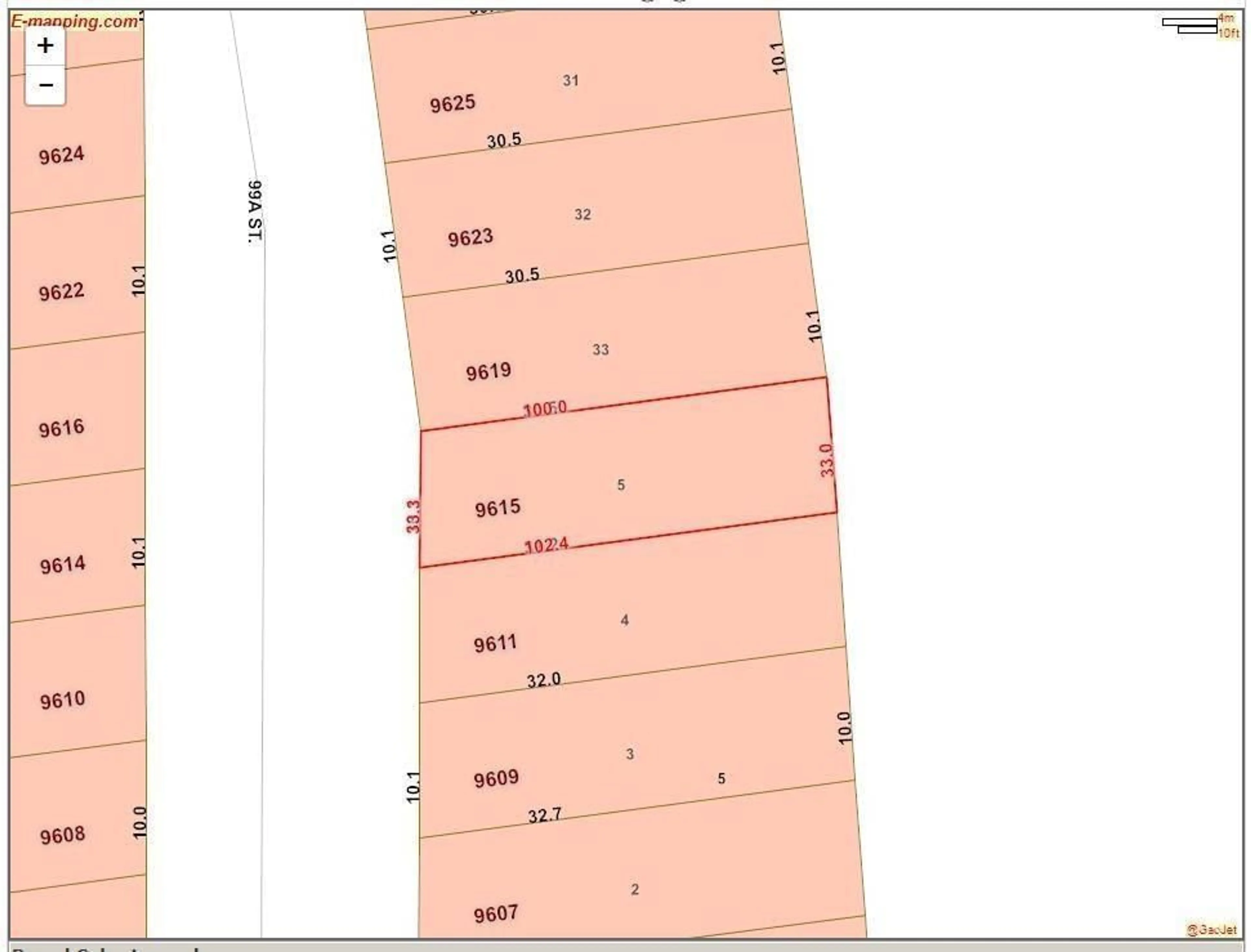 Floor plan for 9615 99A ST NW, Edmonton Alberta T6E3W9