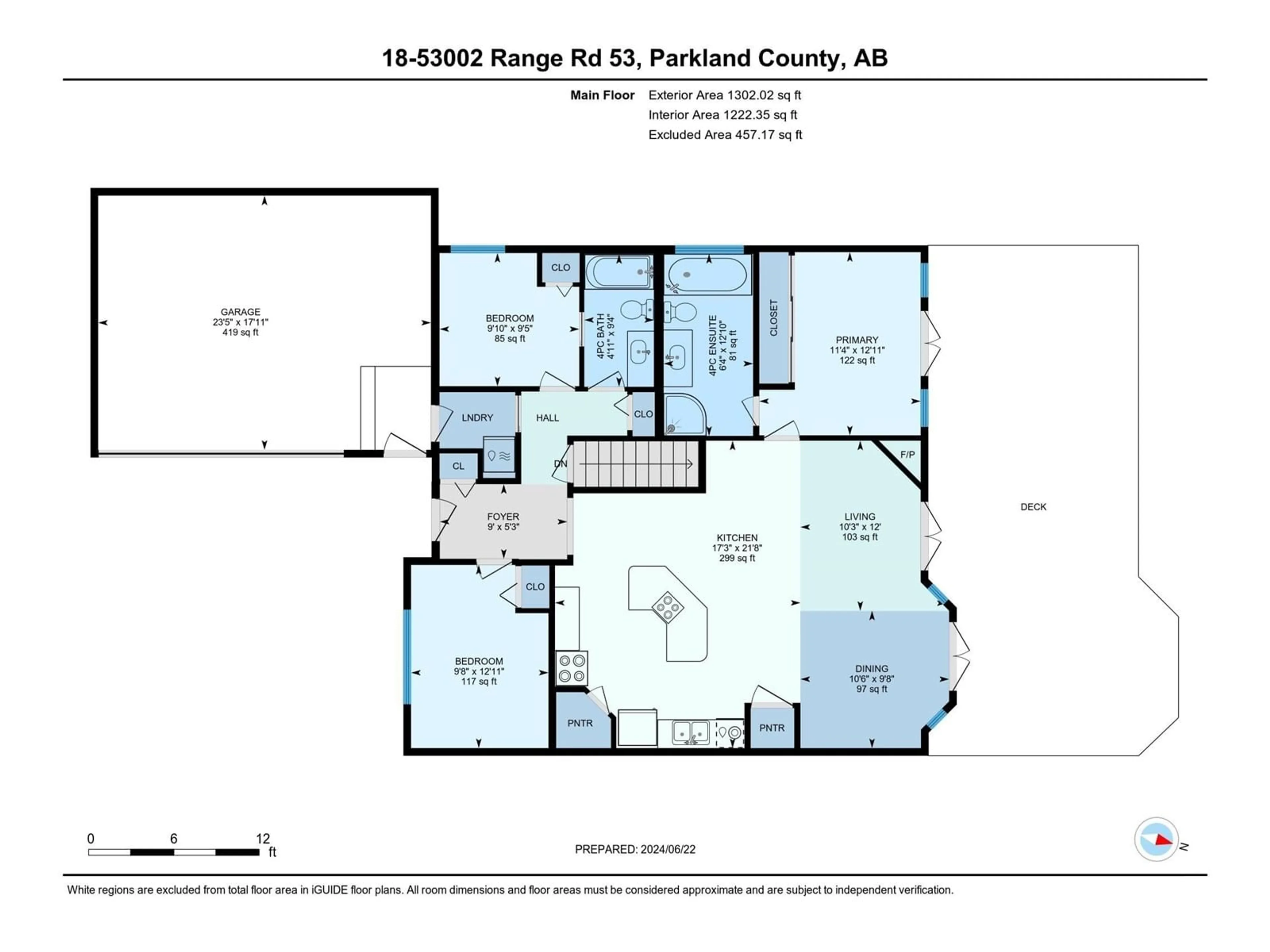 Floor plan for 18 53002 RGE RD 53, Rural Parkland County Alberta T0E2B0