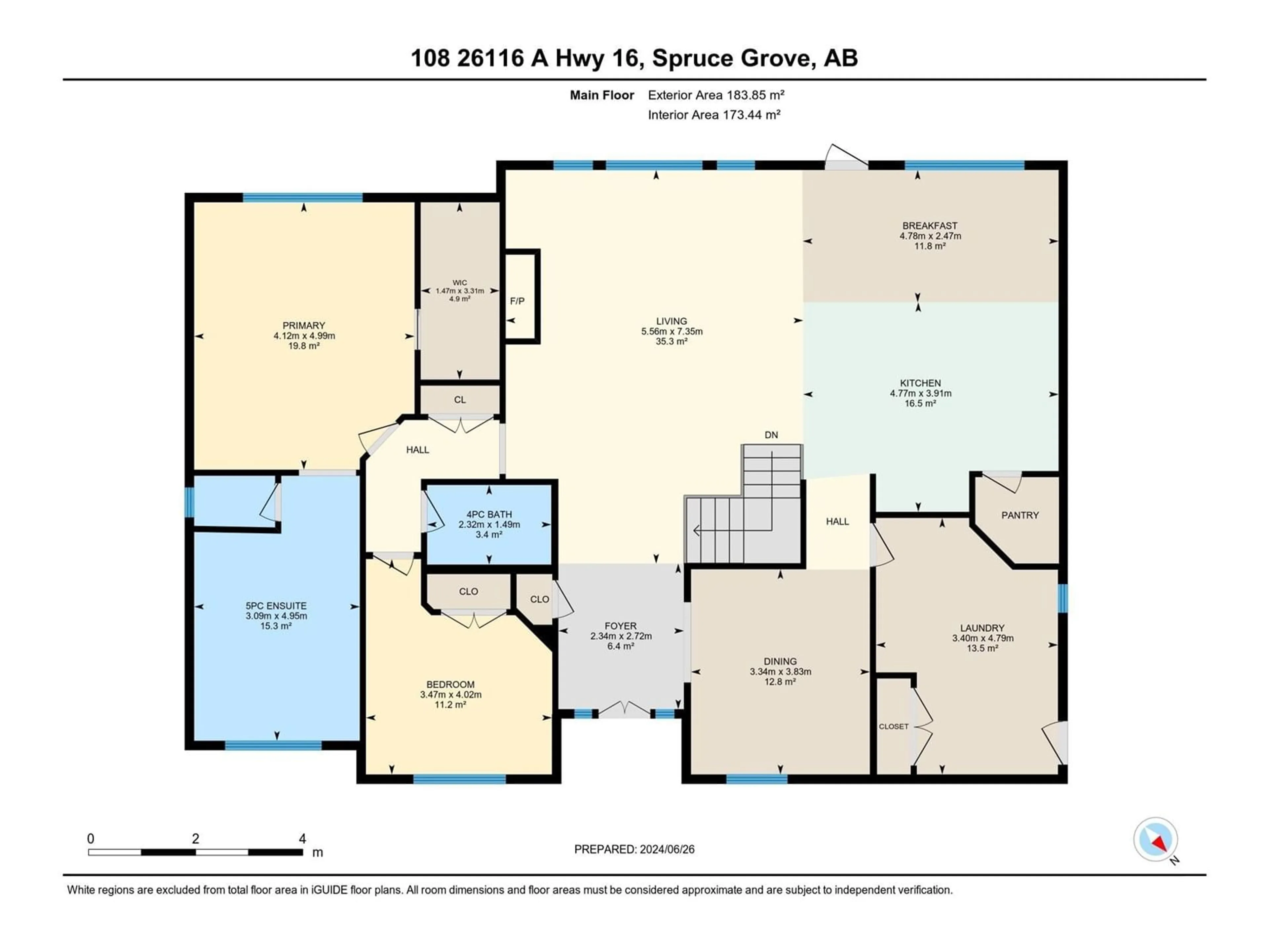 Floor plan for #108 26116 A HGHWAY 16, Rural Parkland County Alberta T7Y1A1
