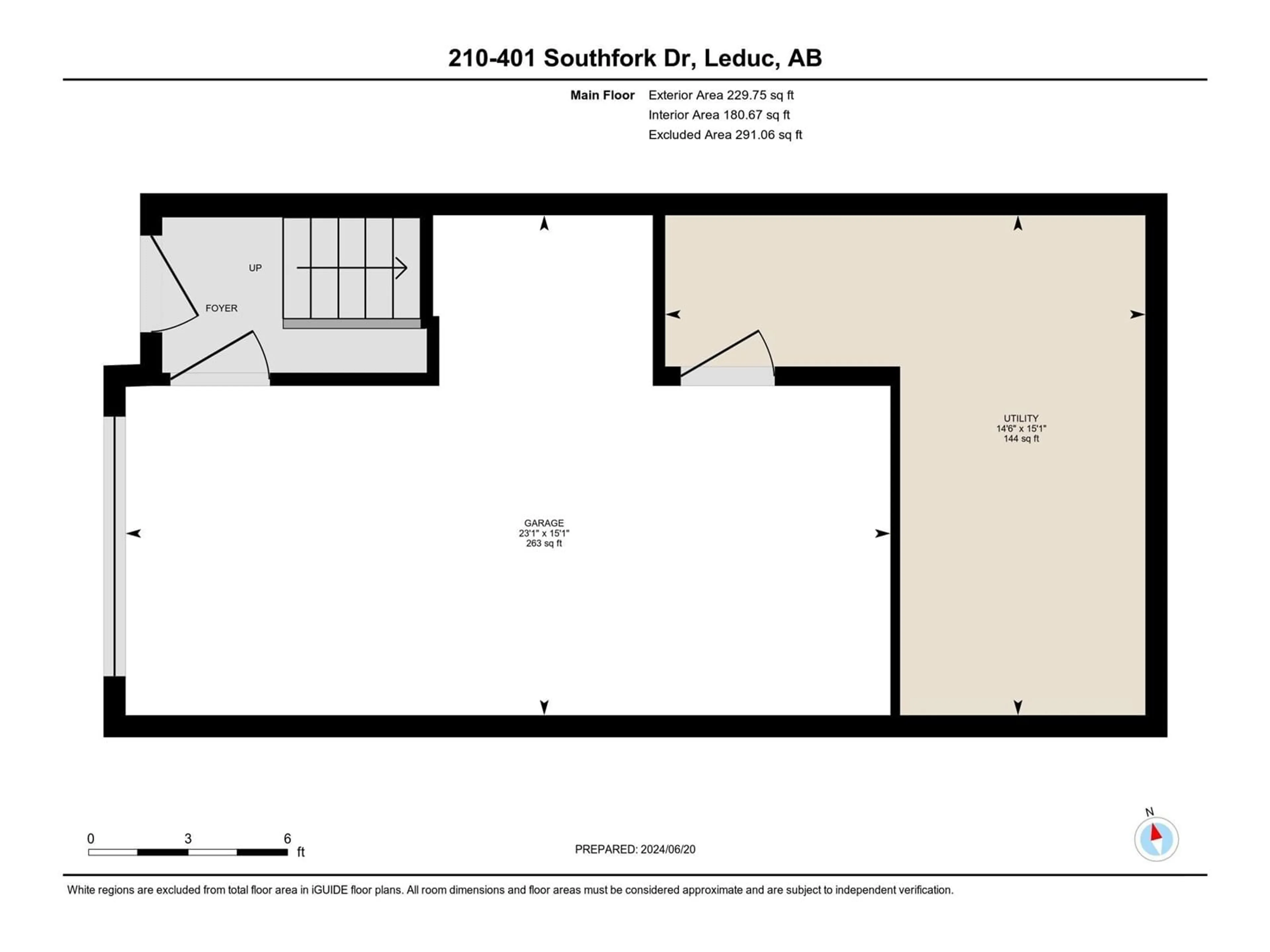 Floor plan for #210 401 southfork drive, Leduc Alberta T9E0X1