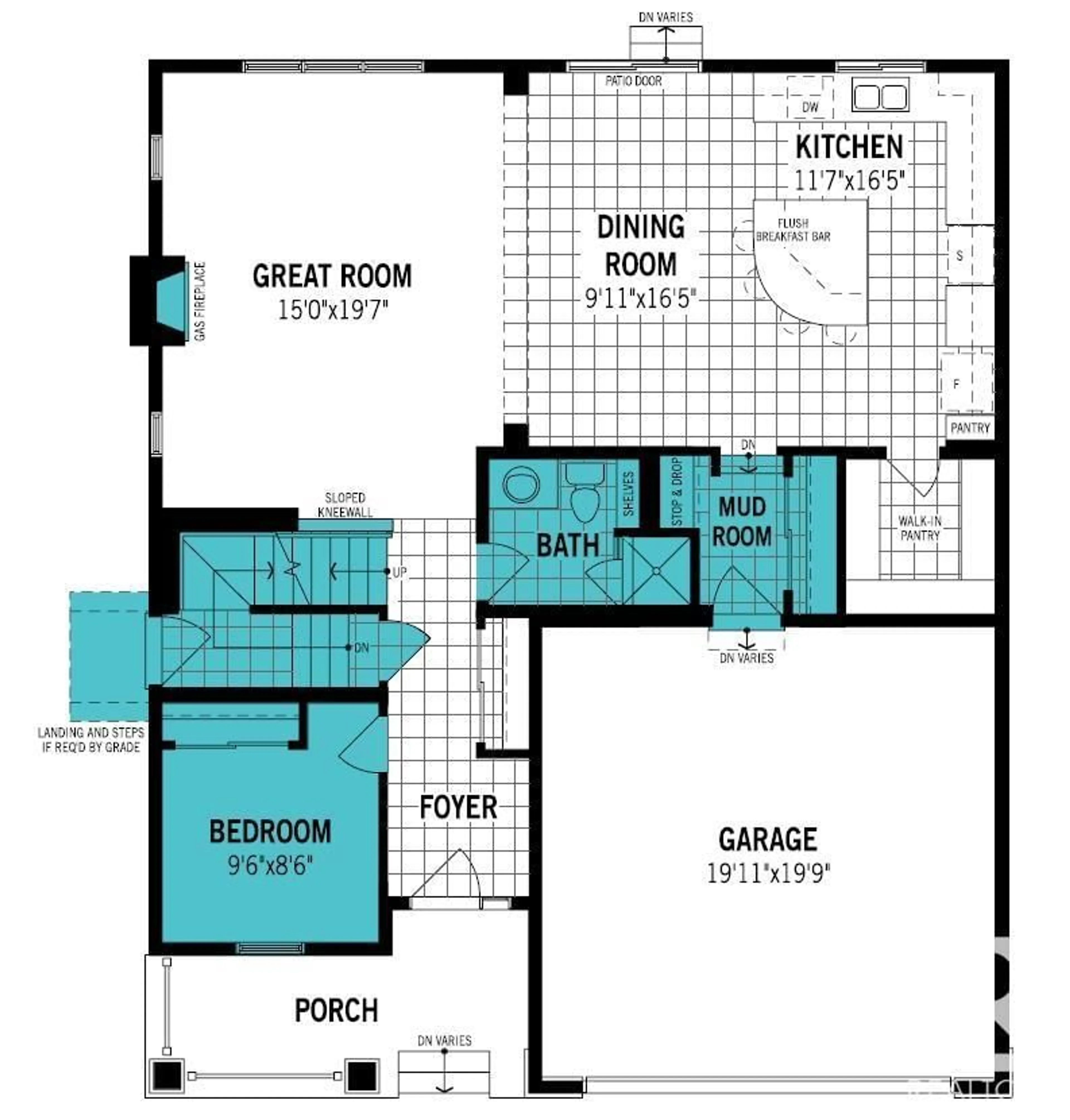 Floor plan for 1928 209 ST NW, Edmonton Alberta T6M1R6