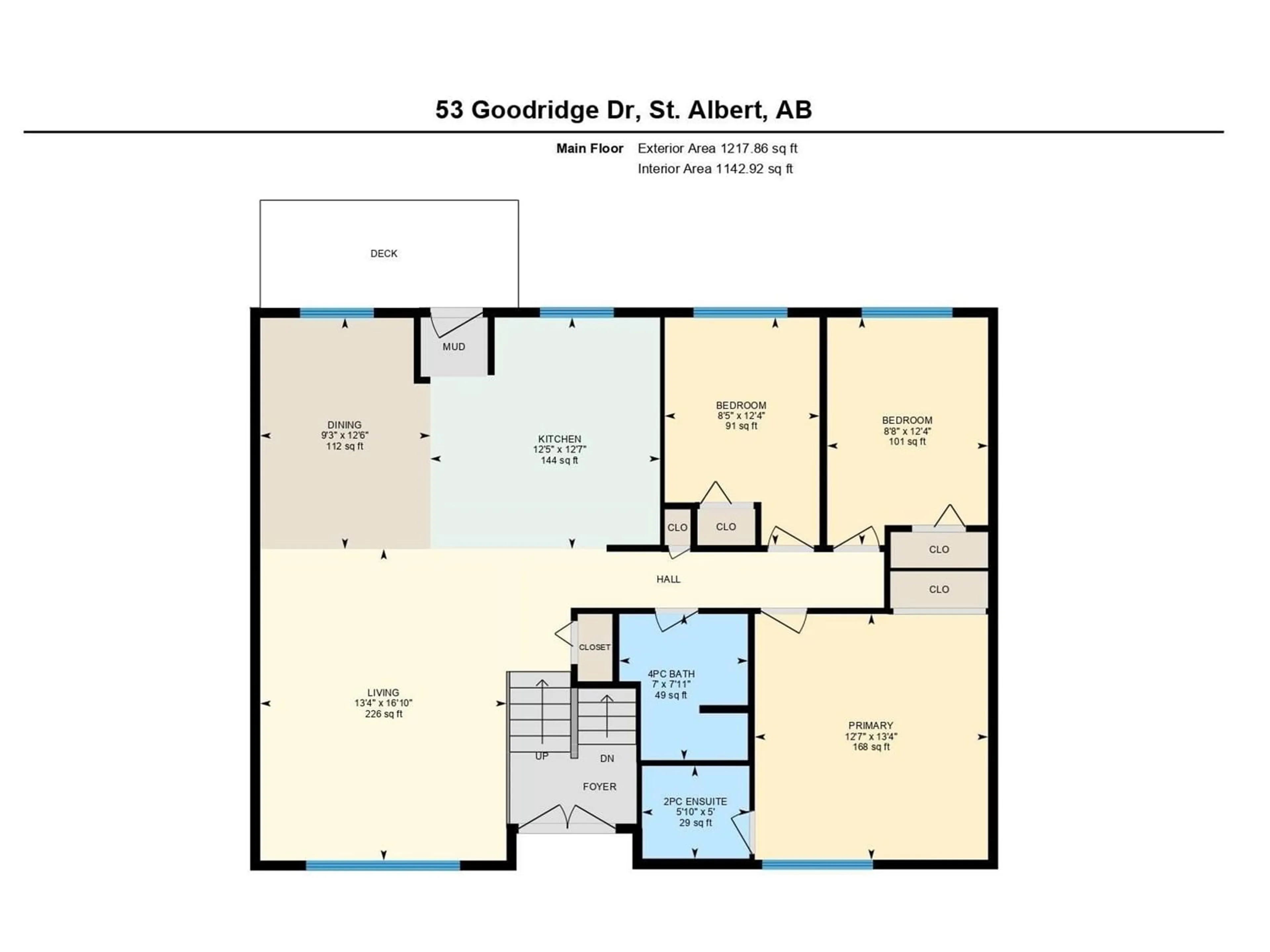 Floor plan for 53 GOODRIDGE DR, St. Albert Alberta T8N2B1