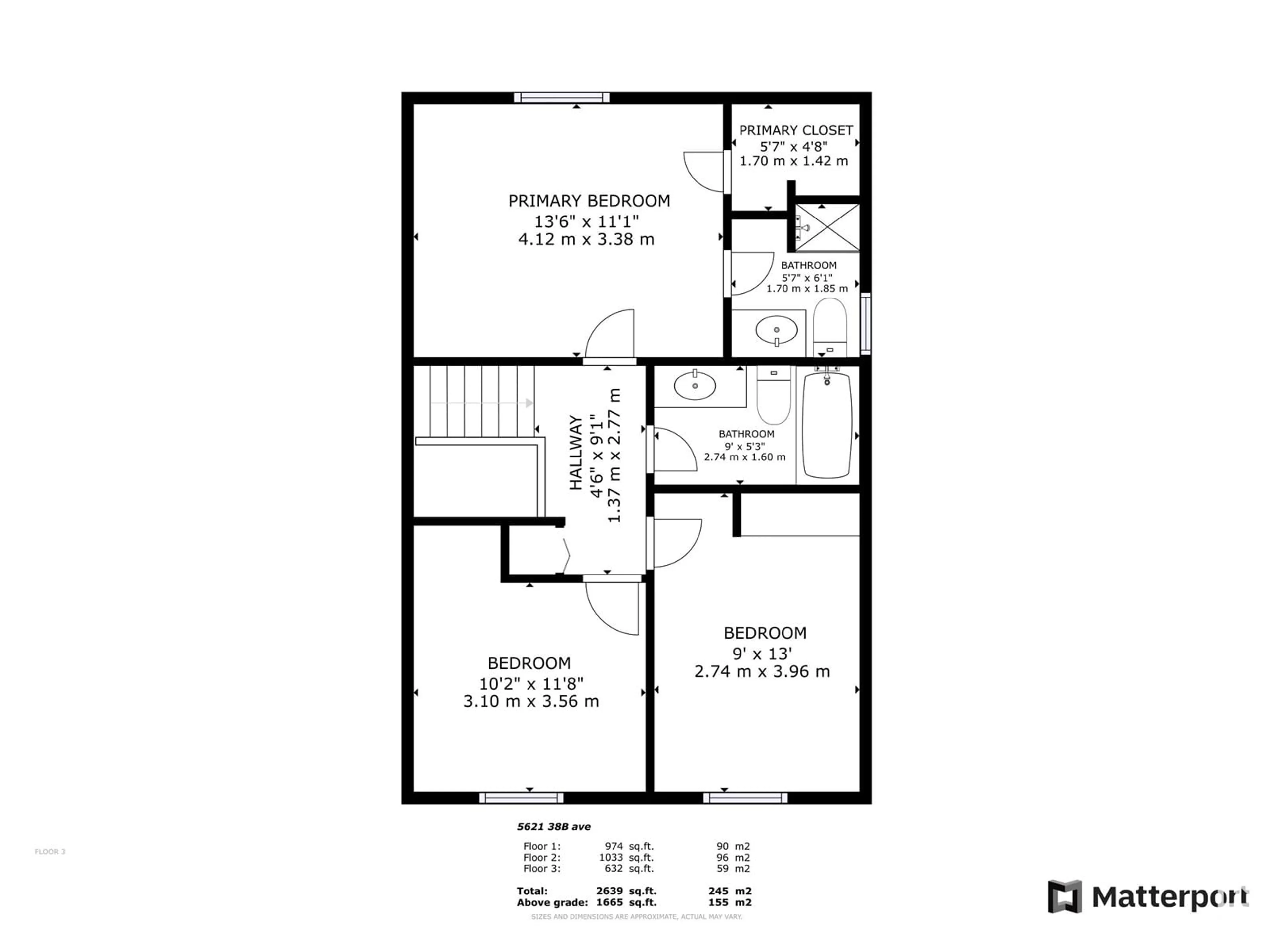 Floor plan for 5621 38B AV NW, Edmonton Alberta T6L1N8