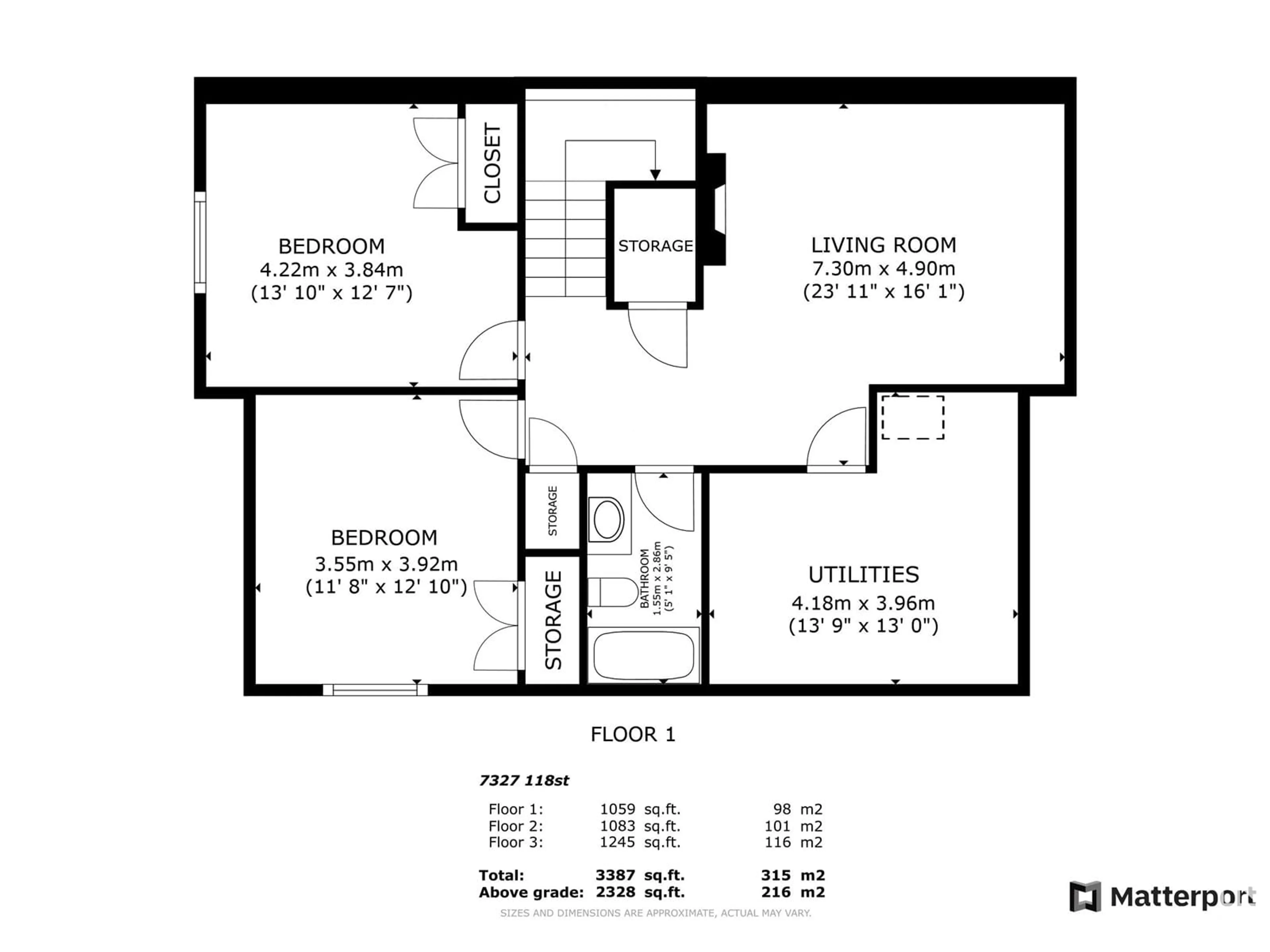 Floor plan for 44 AMESBURY WD, Sherwood Park Alberta T8B0C2