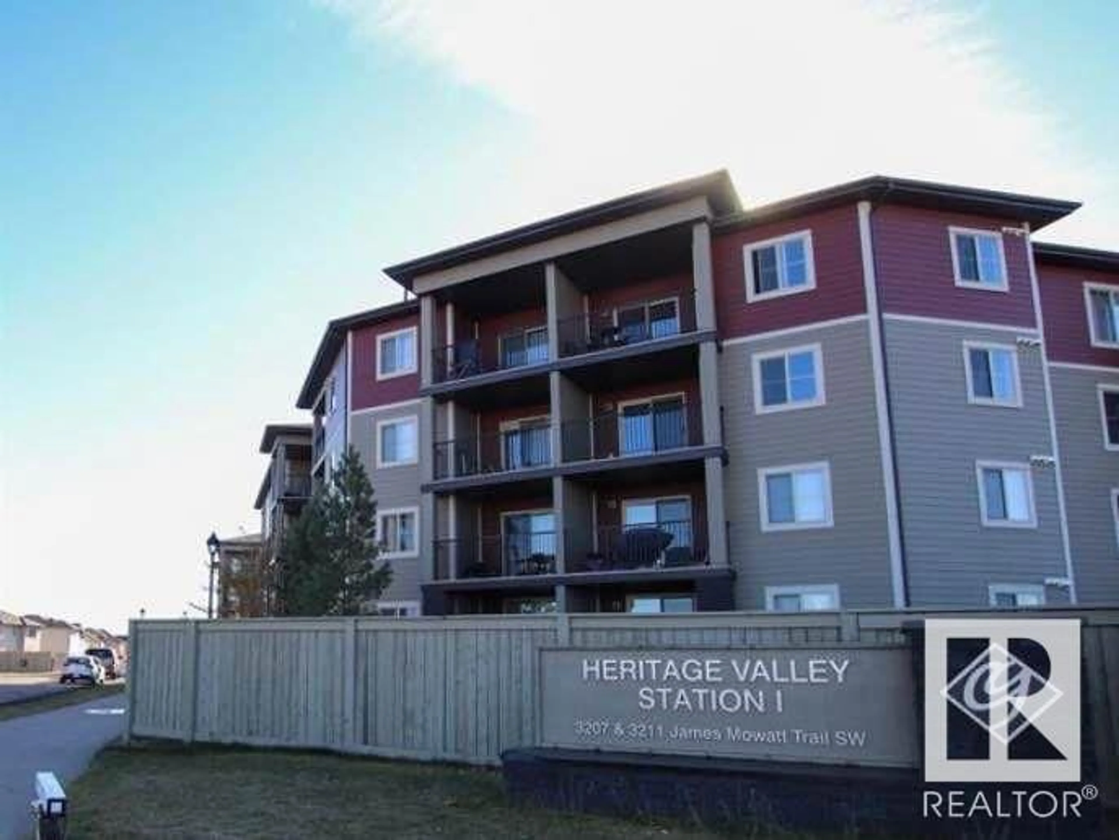 A pic from exterior of the house or condo, the front or back of building for #308 3211 JAMES MOWATT TR SW, Edmonton Alberta T6W3L6