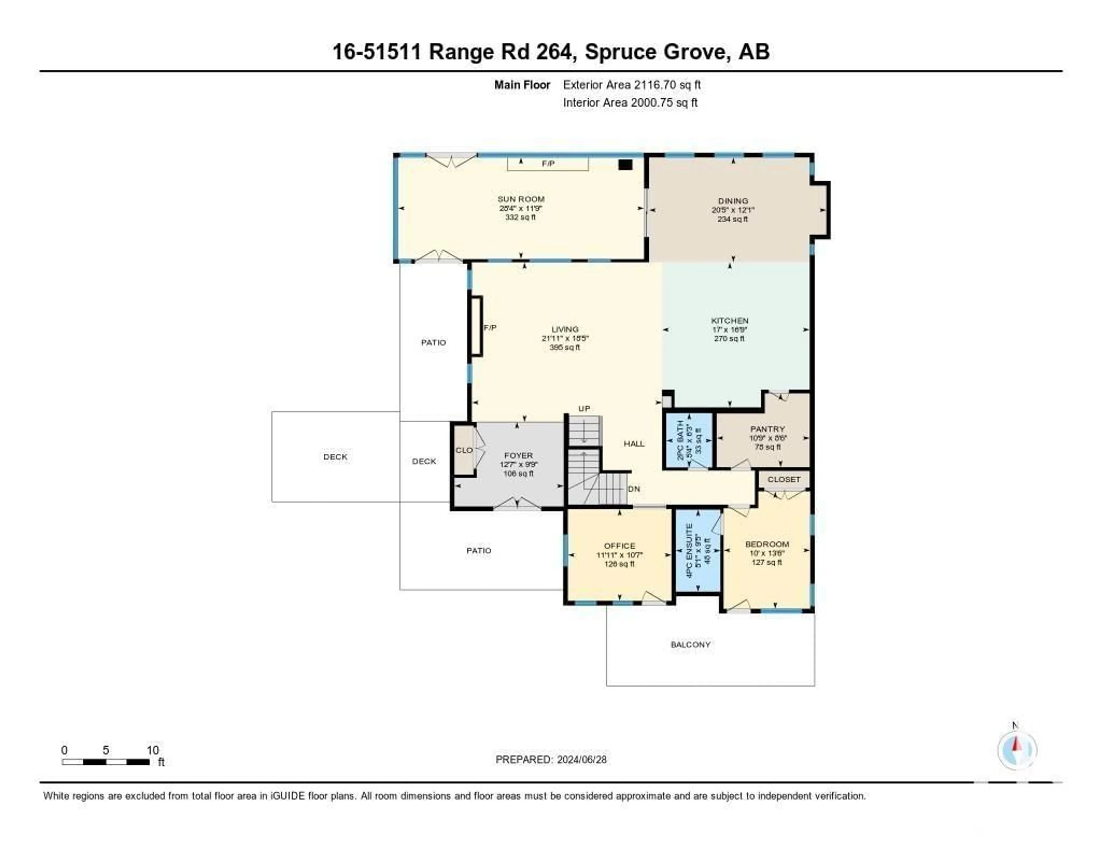 Floor plan for 16 51511 Rge Rd 264, Rural Parkland County Alberta T7Y1C7