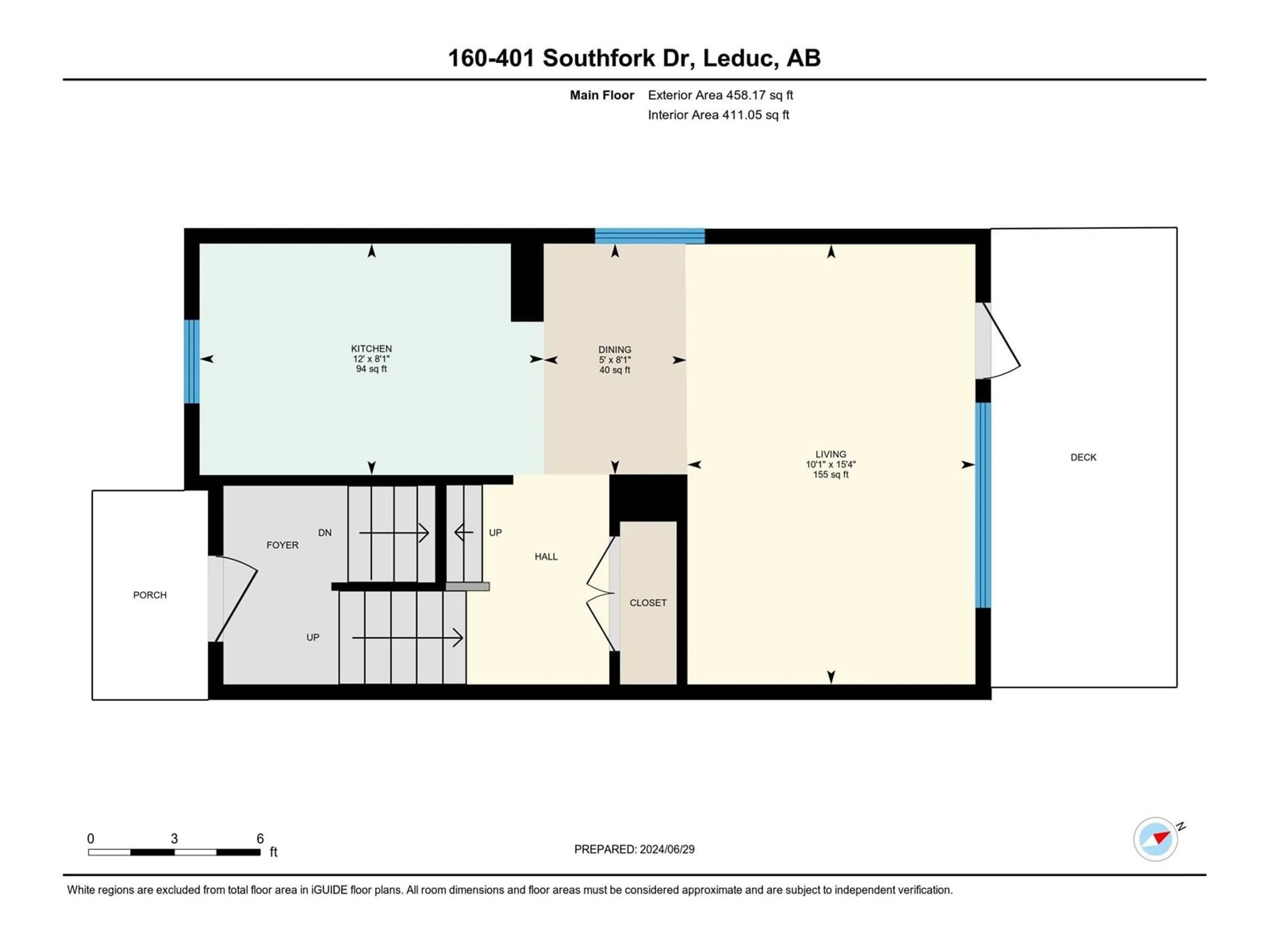 Floor plan for #160 401 SOUTHFORK DR, Leduc Alberta T9E0X1