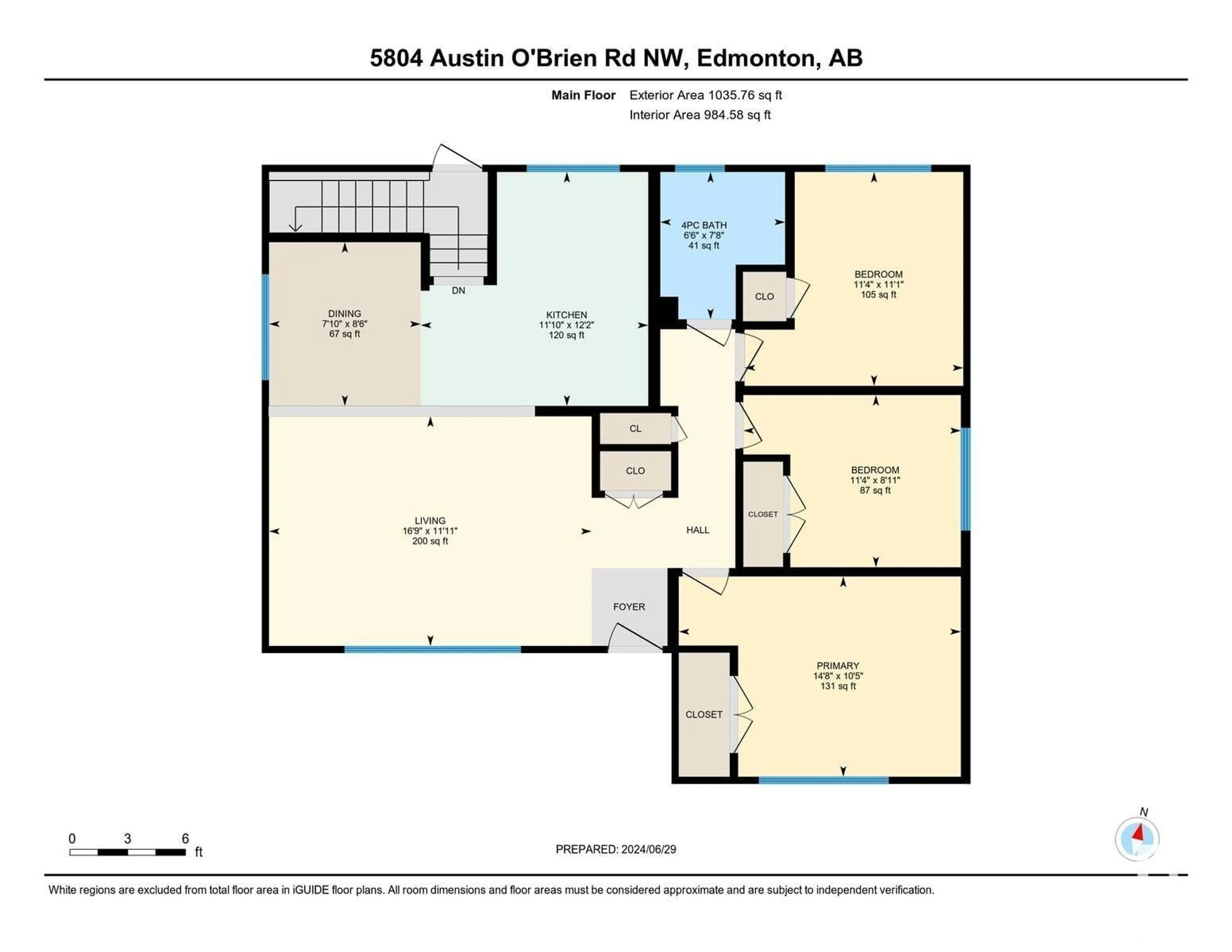 Floor plan for 5804 AUSTIN O'BRIEN RD NW, Edmonton Alberta T6B2E9