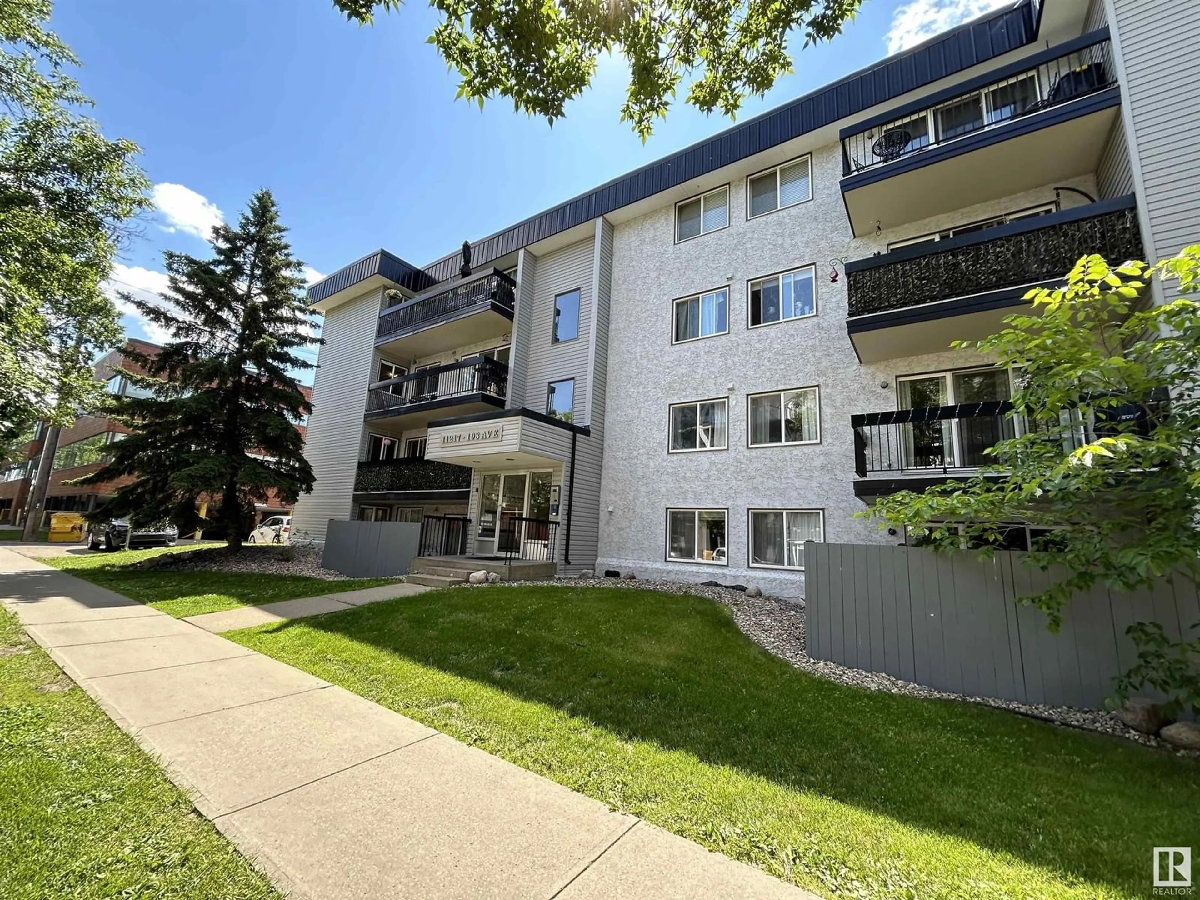 A pic from exterior of the house or condo for #214 11217 103 AV NW, Edmonton Alberta T5K2V9