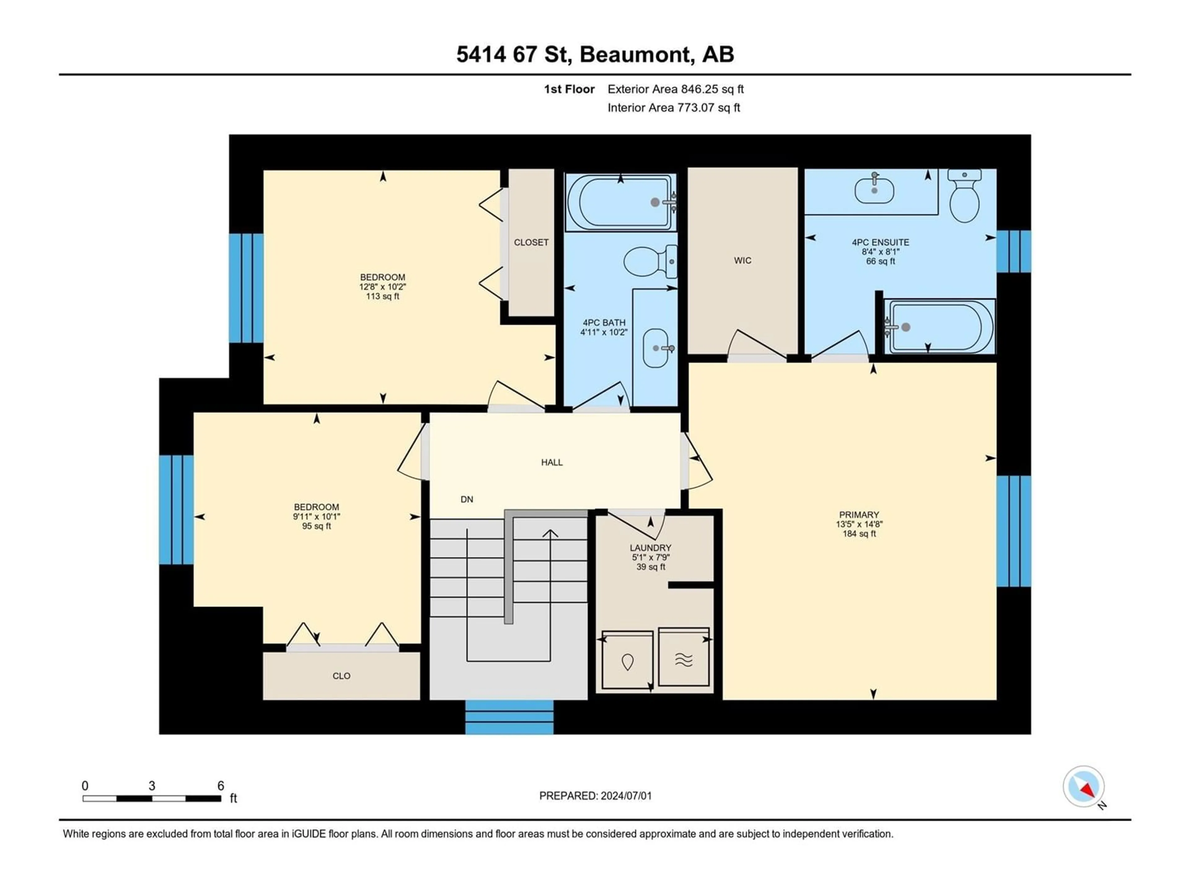 Floor plan for 5414 67 St, Beaumont Alberta T4X2A2