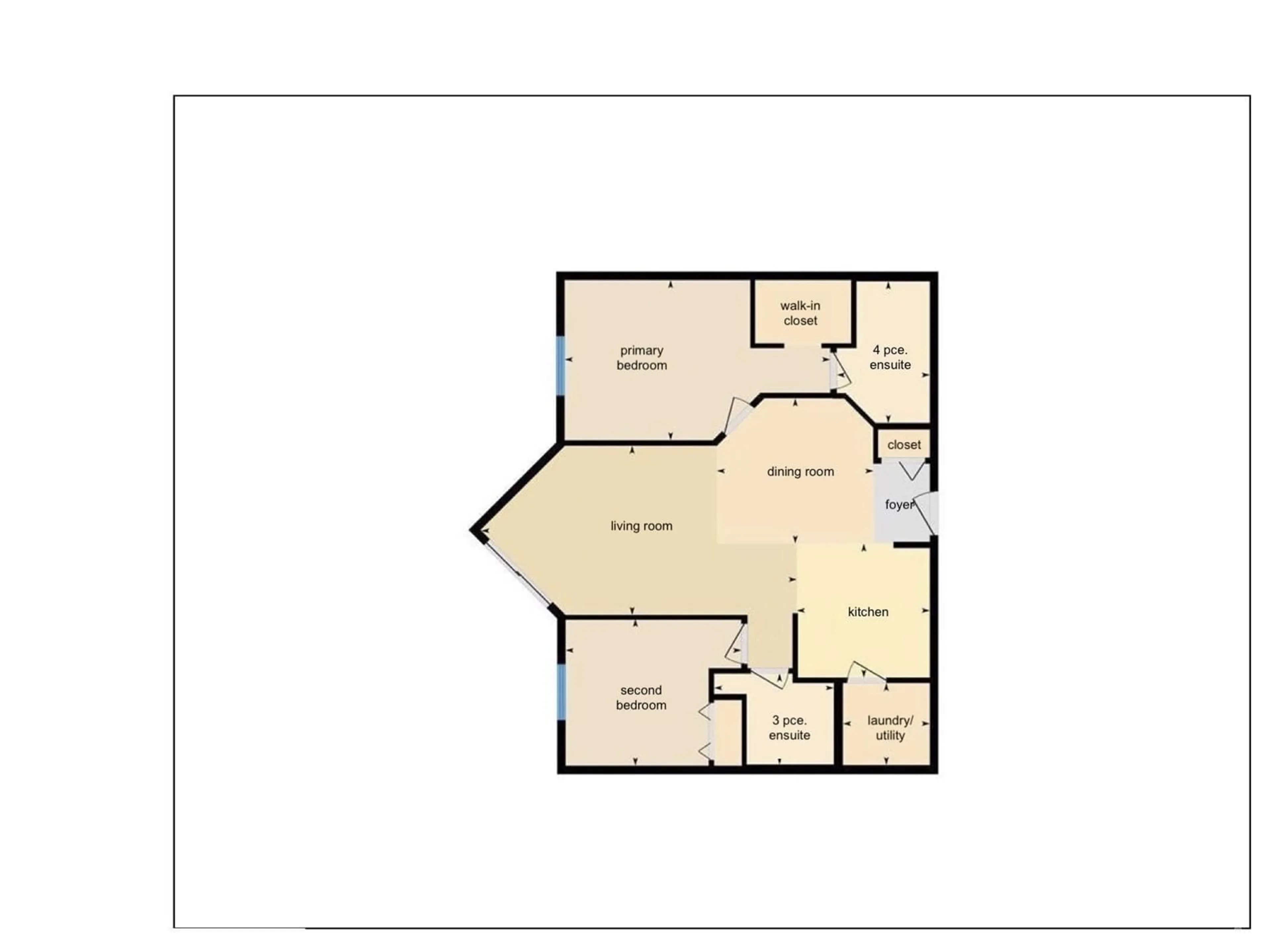 Floor plan for #209 14612 125 ST NW, Edmonton Alberta T5X0B6