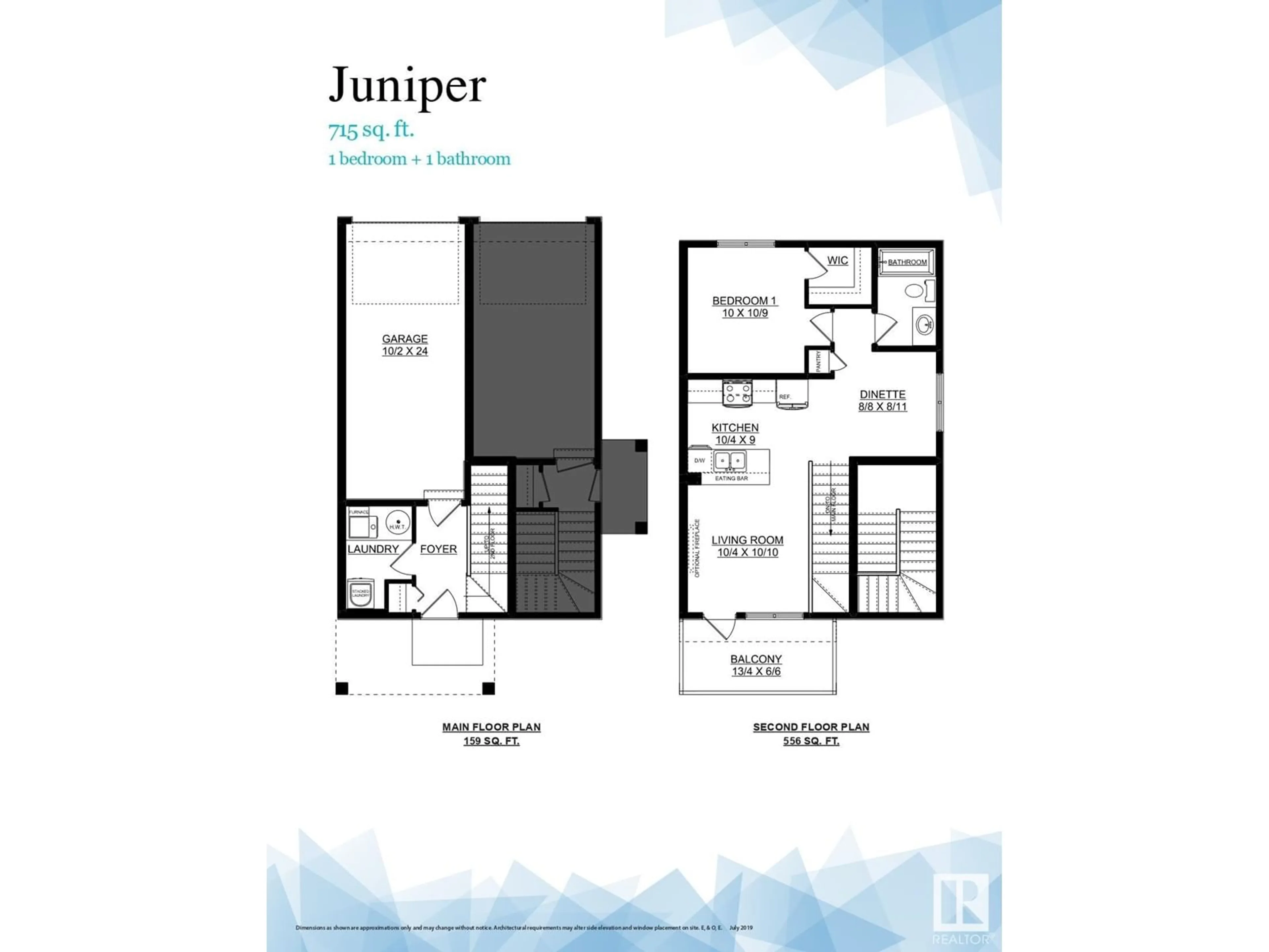 Floor plan for #14 50 McLaughlin DR, Spruce Grove Alberta T7X0E1