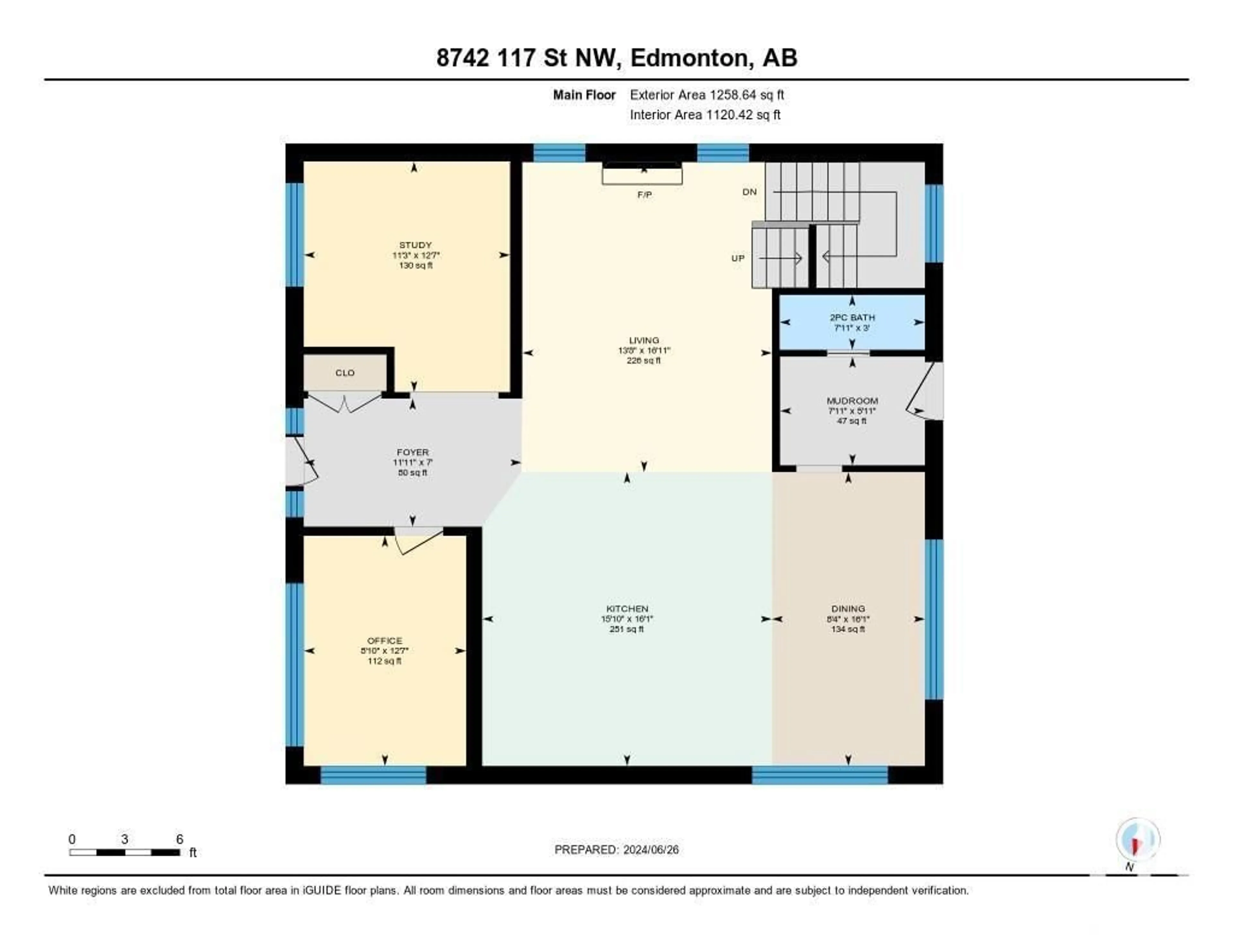 Floor plan for 8742 117 ST NW, Edmonton Alberta T6G1R5