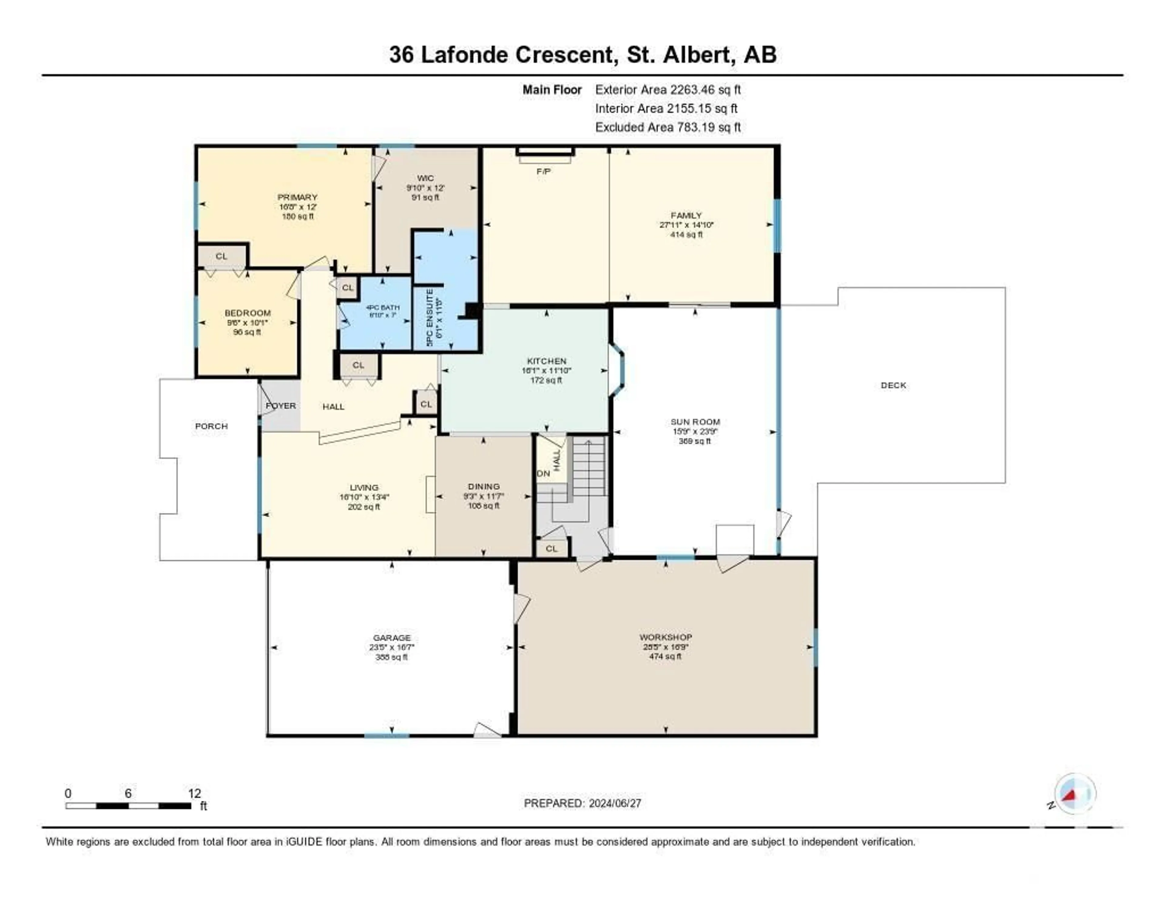 Floor plan for 36 Lafonde CR, St. Albert Alberta T8N2N6