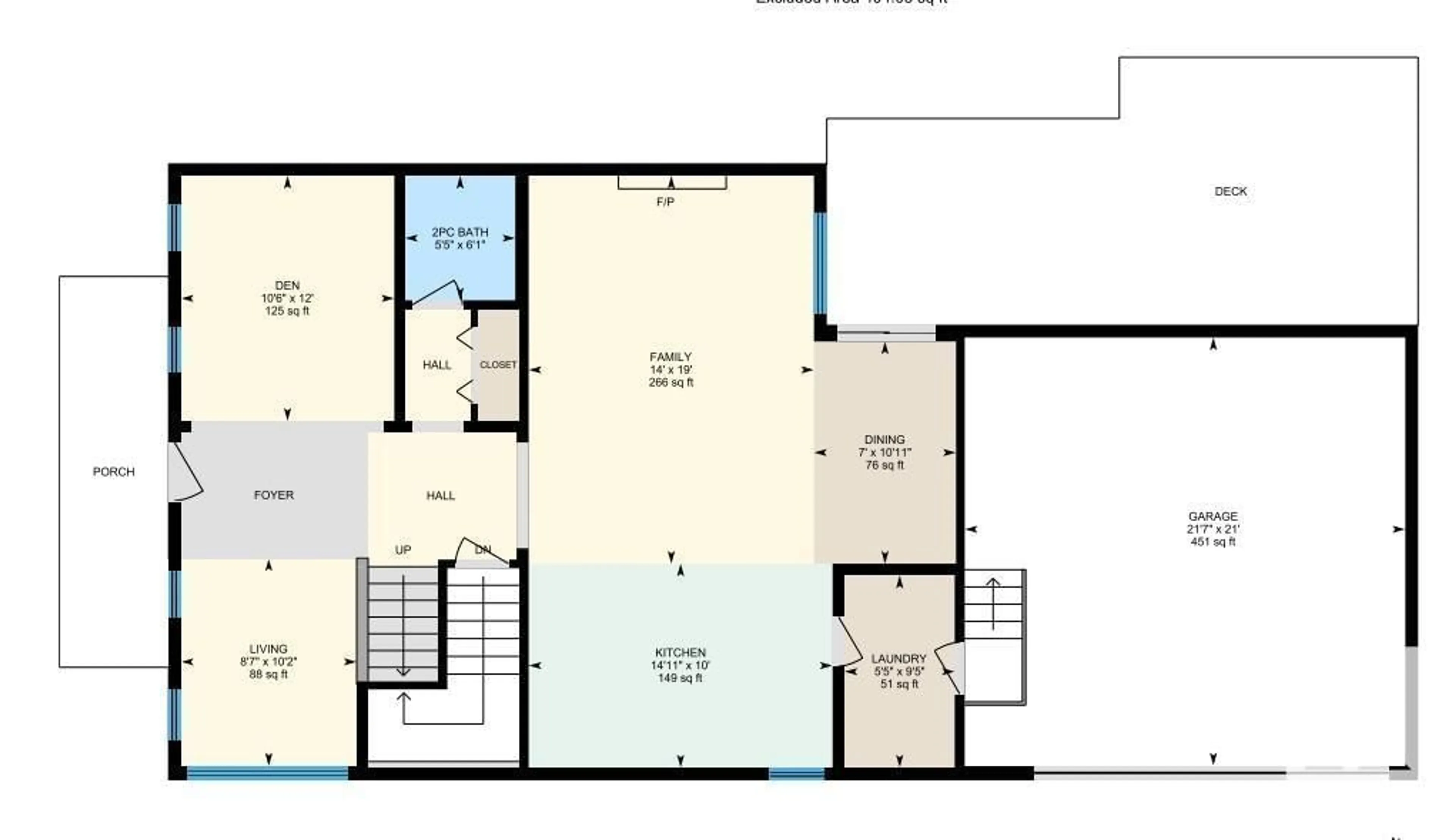 Floor plan for 2051 125 ST SW, Edmonton Alberta T6W0A4