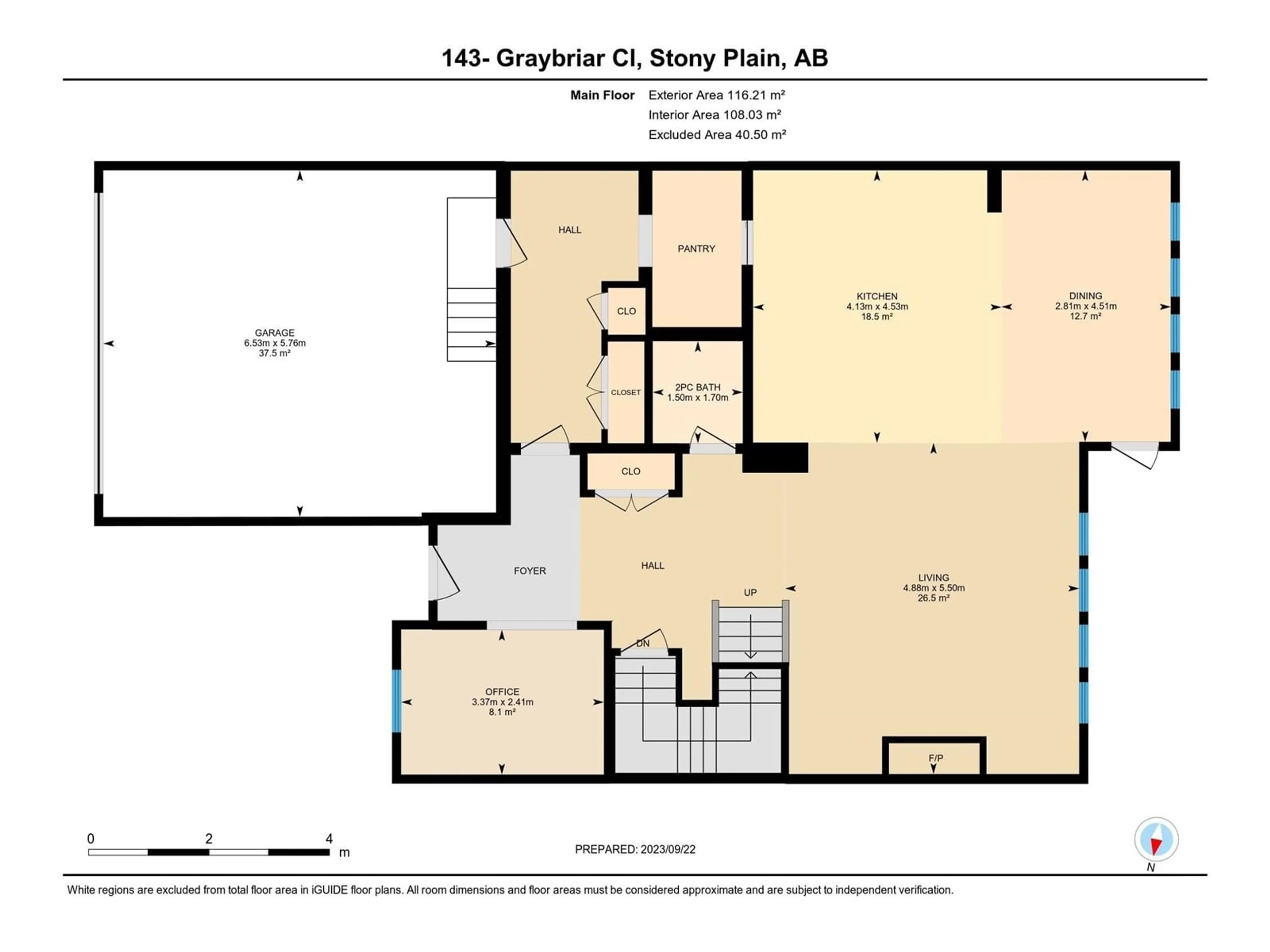 Floor plan for 143 GRAYBRIAR CL, Stony Plain Alberta T7Z2Z2