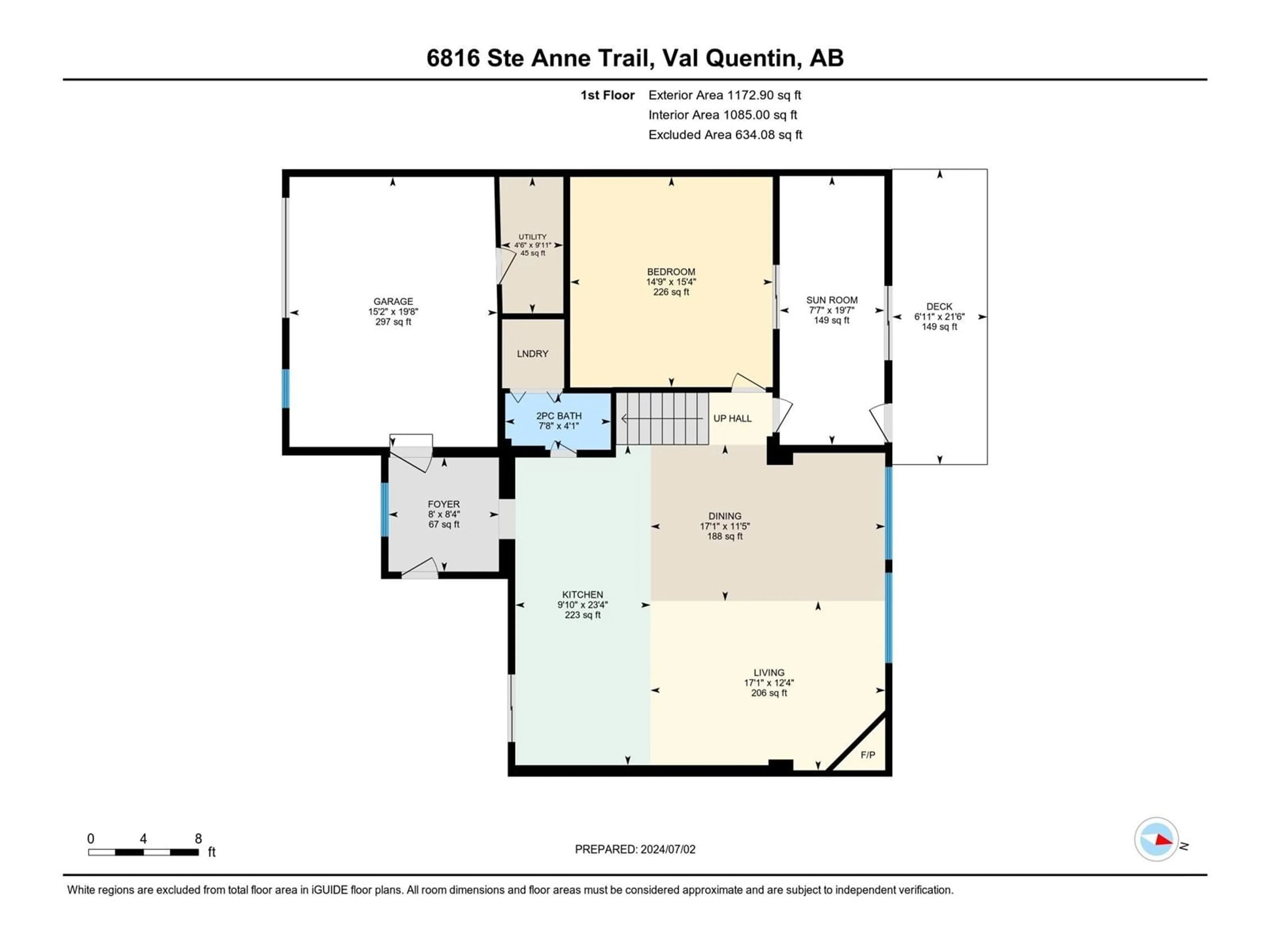 Floor plan for 6816 ST.ANNE TRAIL, Rural Lac Ste. Anne County Alberta T0E0A0