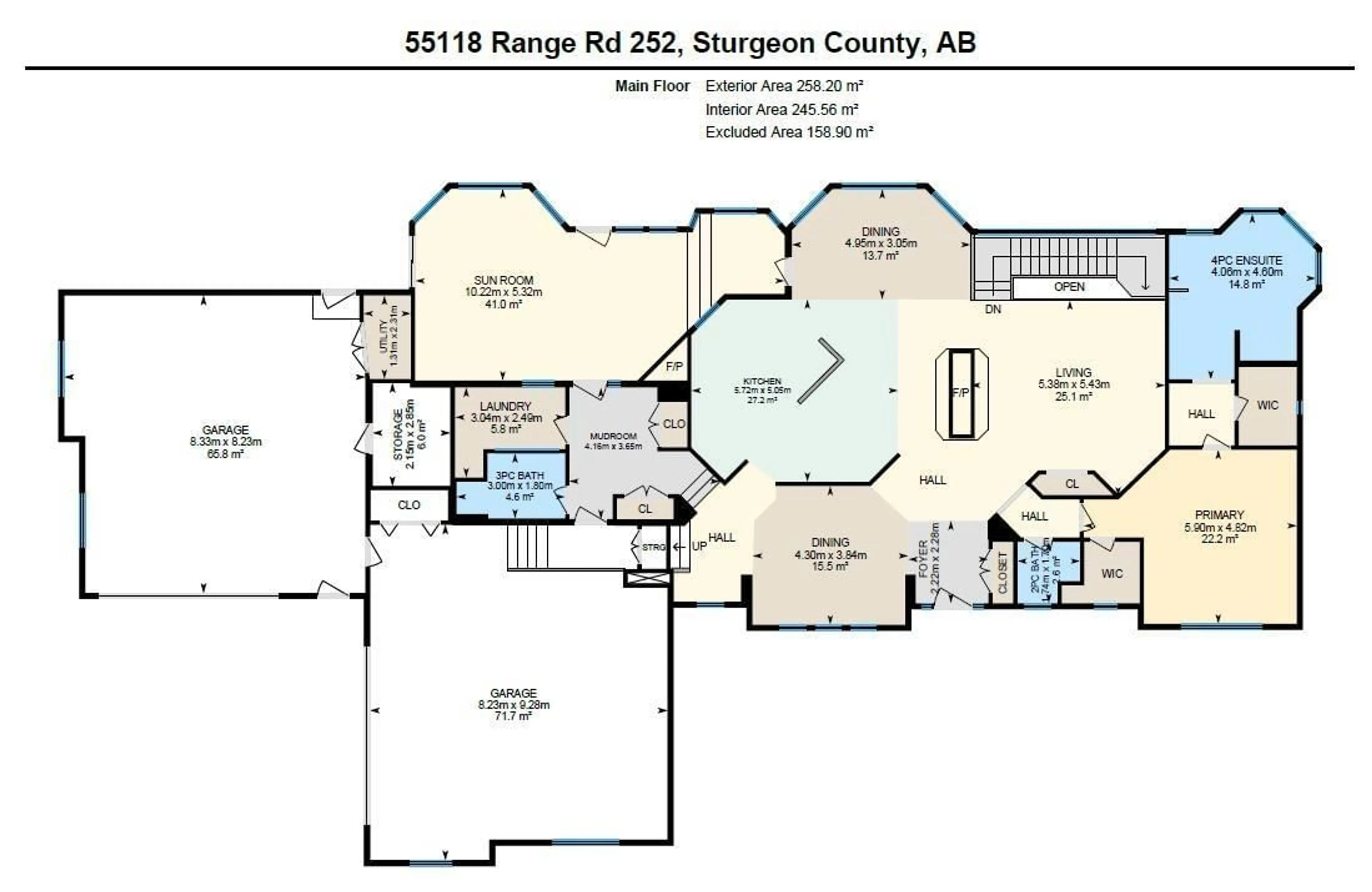 Floor plan for 55118 RGE RD 252, Rural Sturgeon County Alberta T8T0S5