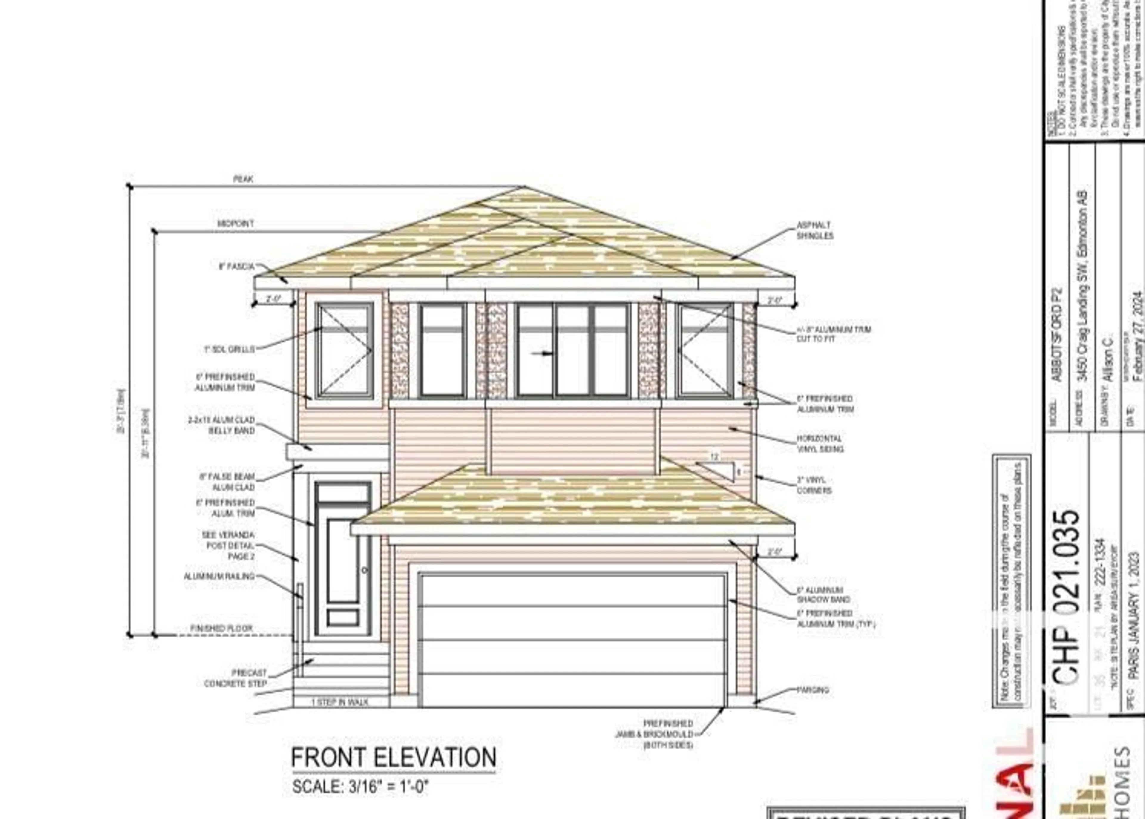 Frontside or backside of a home for 3450 CRAIG LD SW, Edmonton Alberta T6W5B3