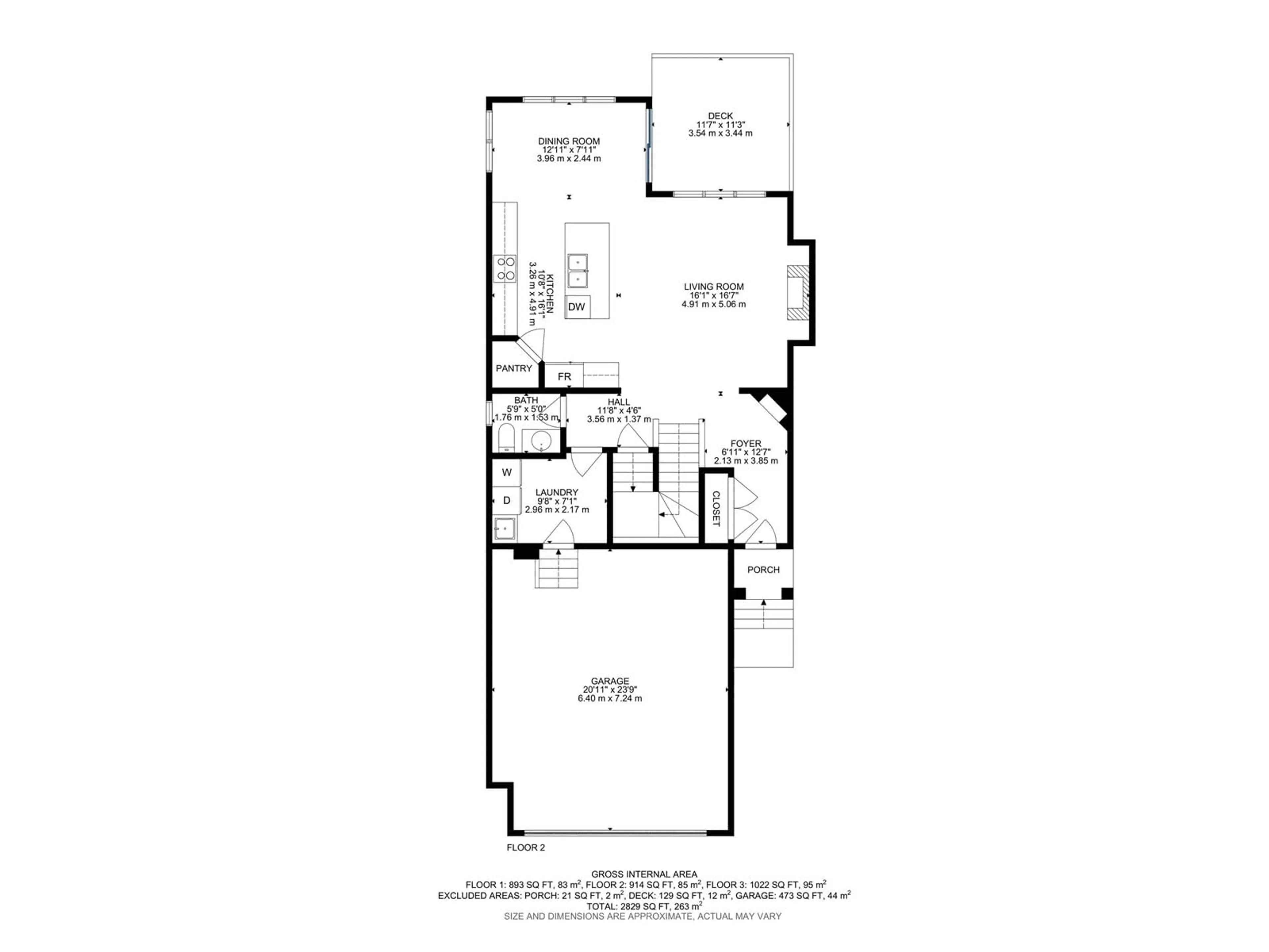 Floor plan for 21913 97A AV NW NW, Edmonton Alberta T5T4J4