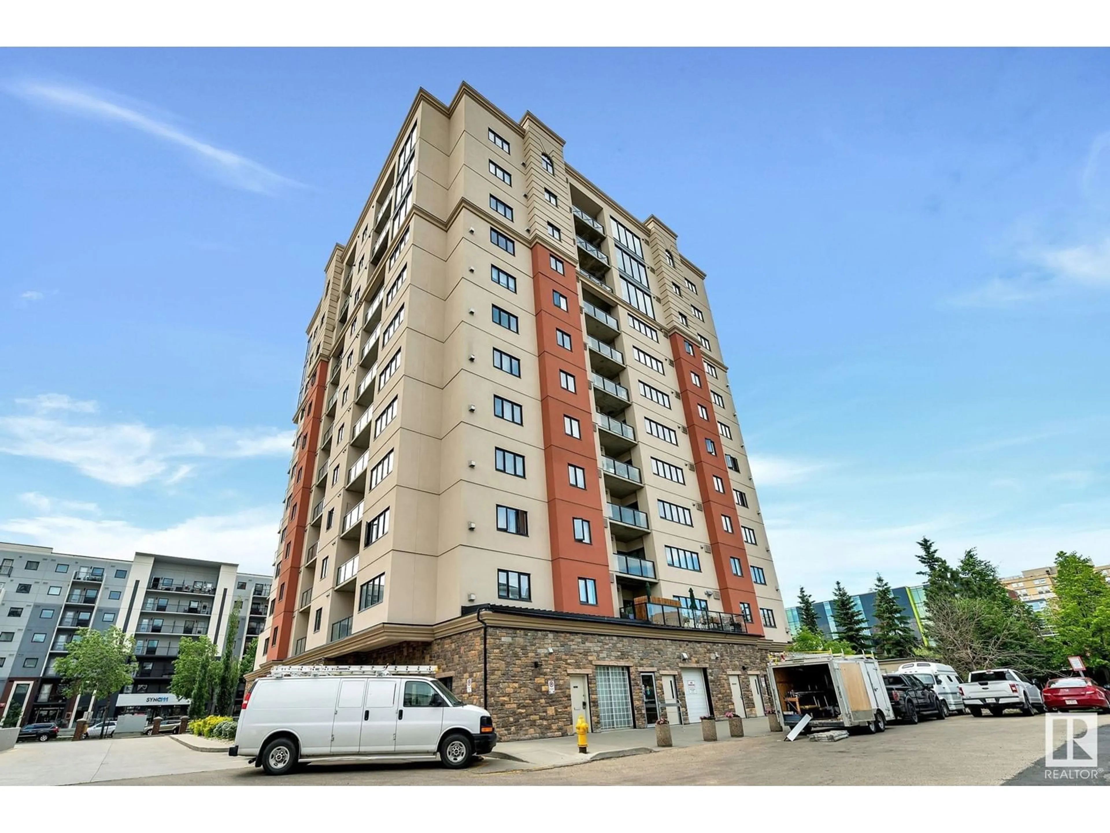 A pic from exterior of the house or condo for #501 10319 111 ST NW, Edmonton Alberta T5K0A2