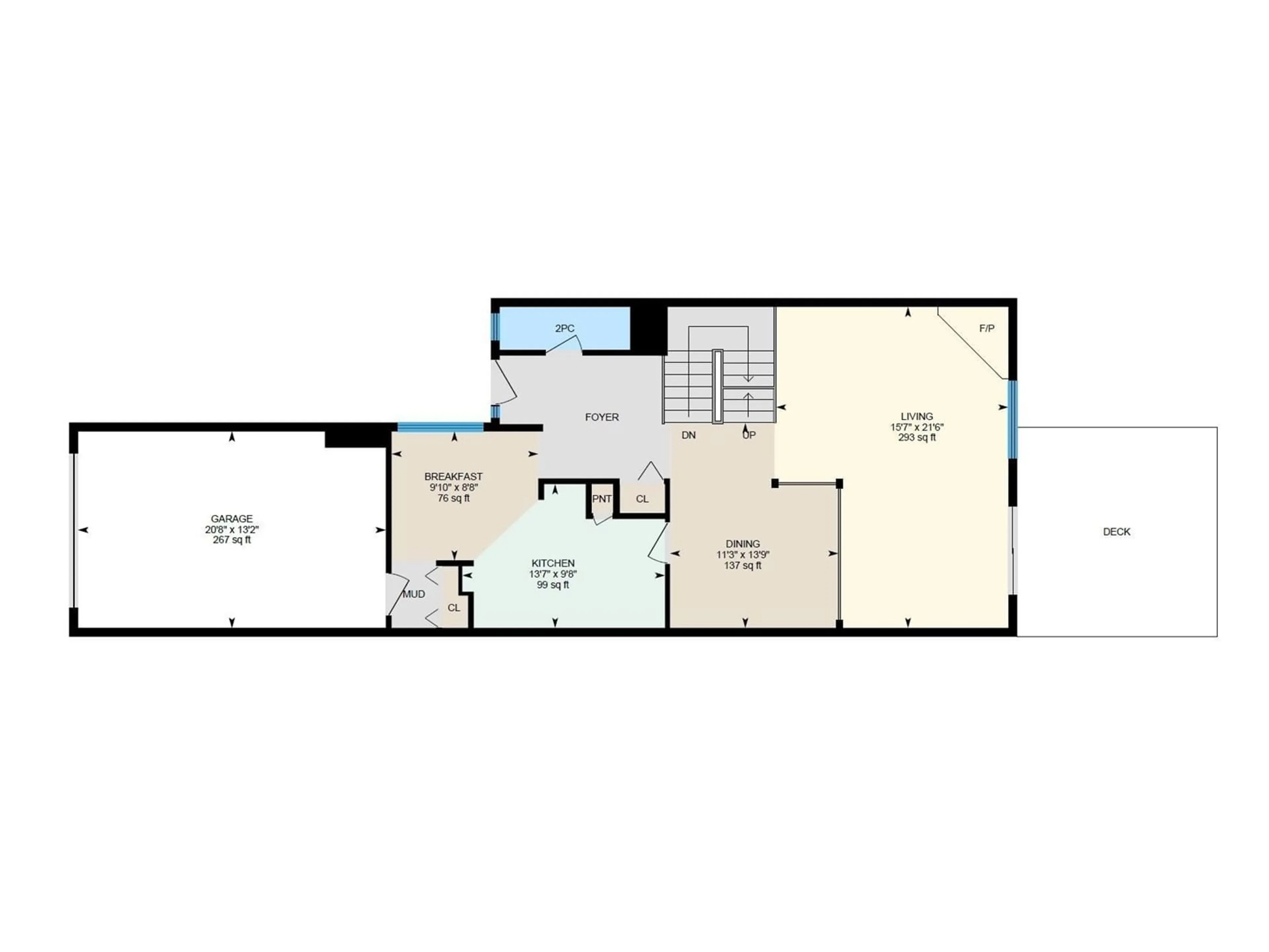 Floor plan for 2729 124 ST NW, Edmonton Alberta T6J4T2
