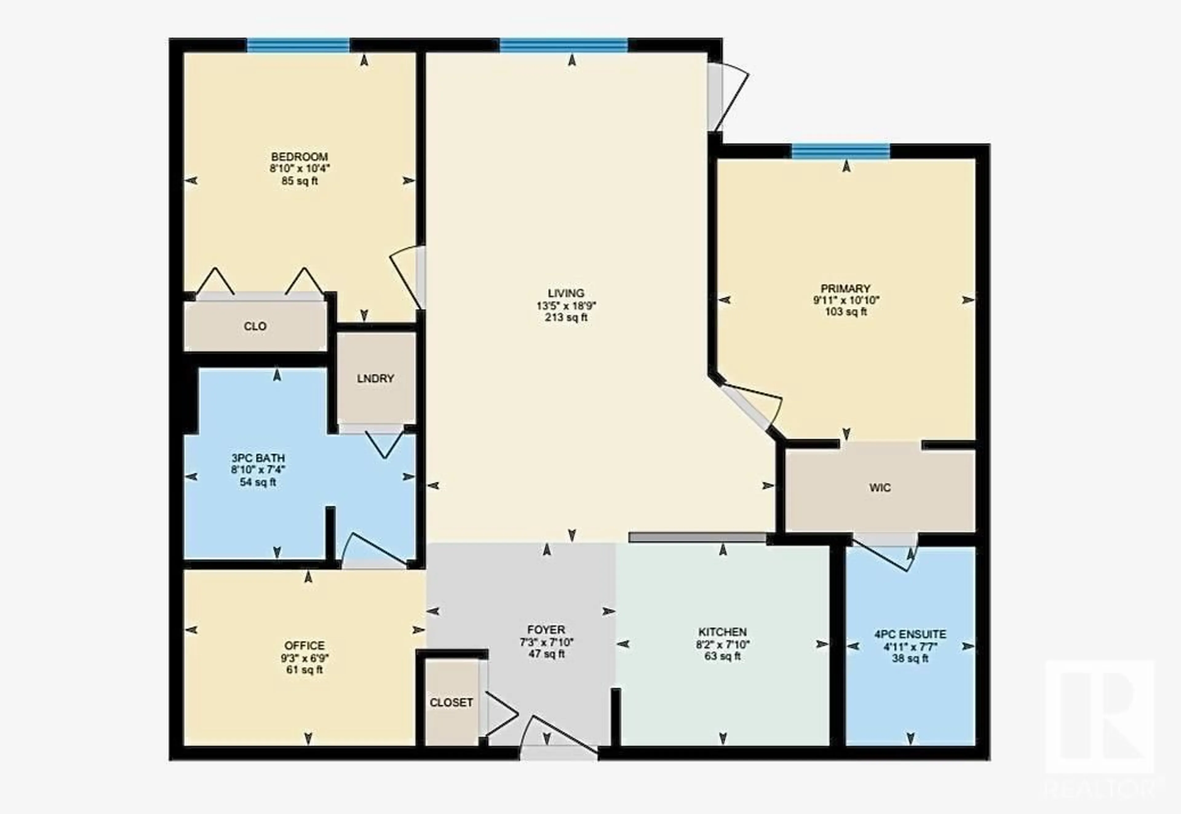 Floor plan for #303 274 McConachie DR NW NW, Edmonton Alberta T5Y3N4