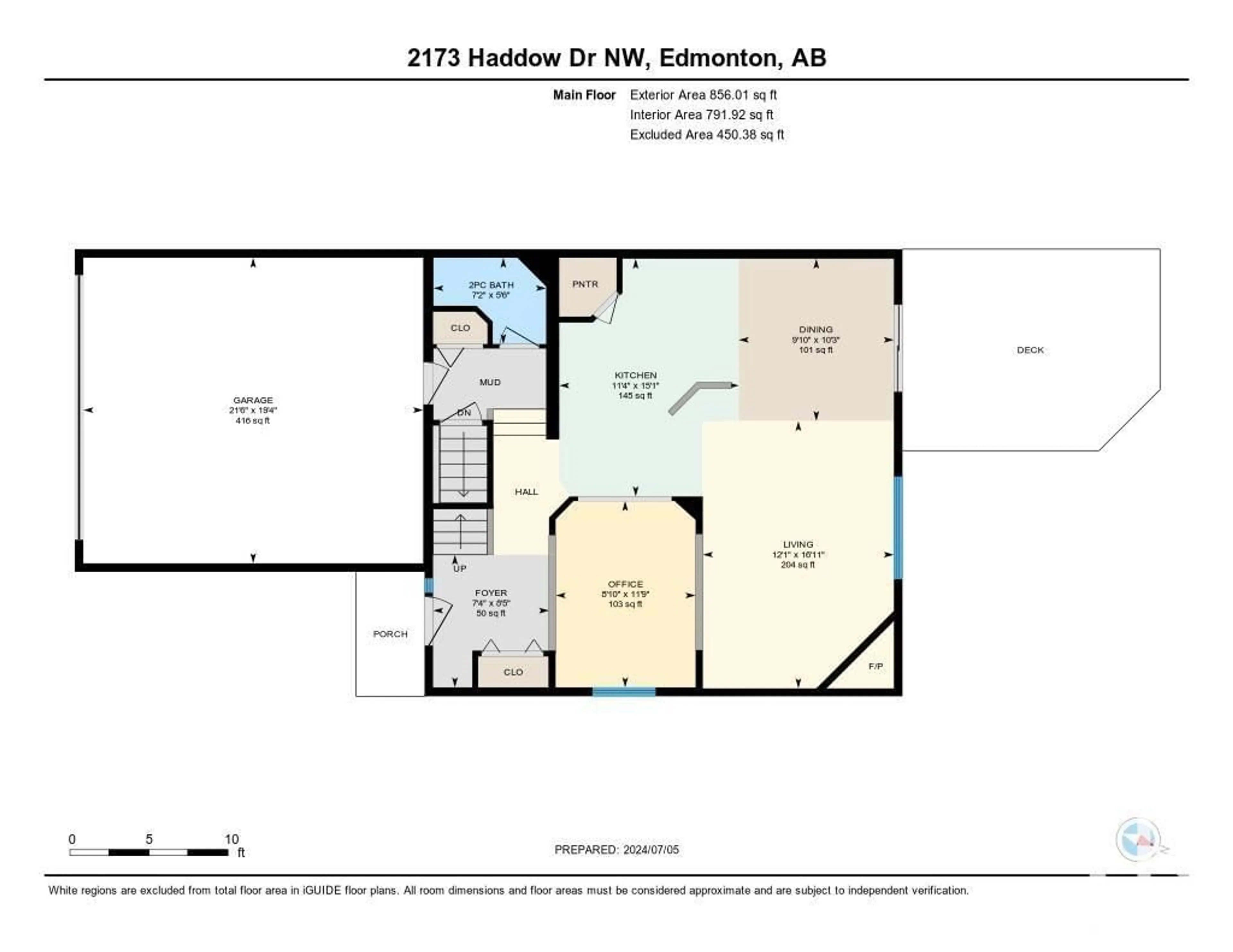Floor plan for 2173 HADDOW DR NW, Edmonton Alberta T6R3M6