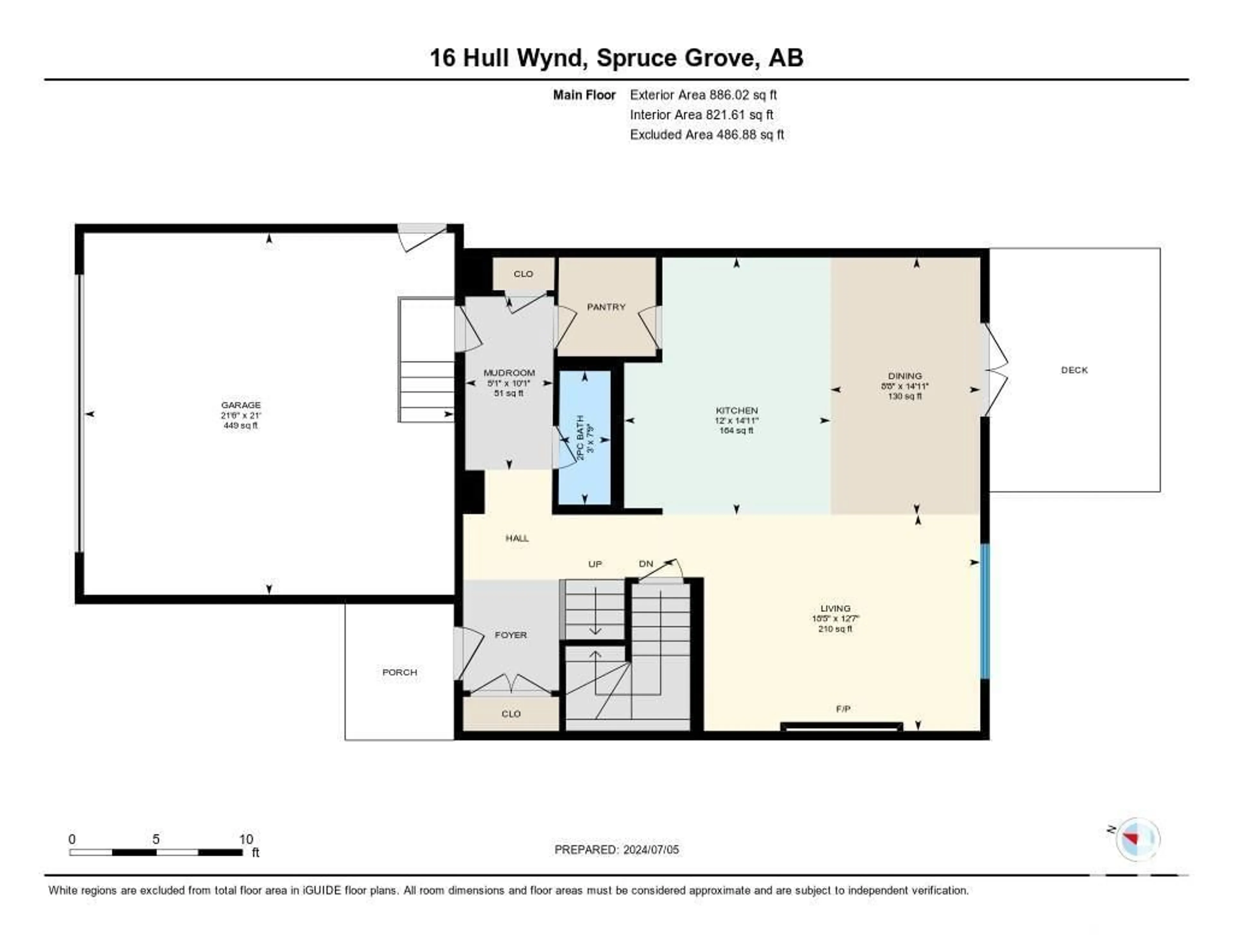 Floor plan for 16 HULL WD, Spruce Grove Alberta T7X0X5