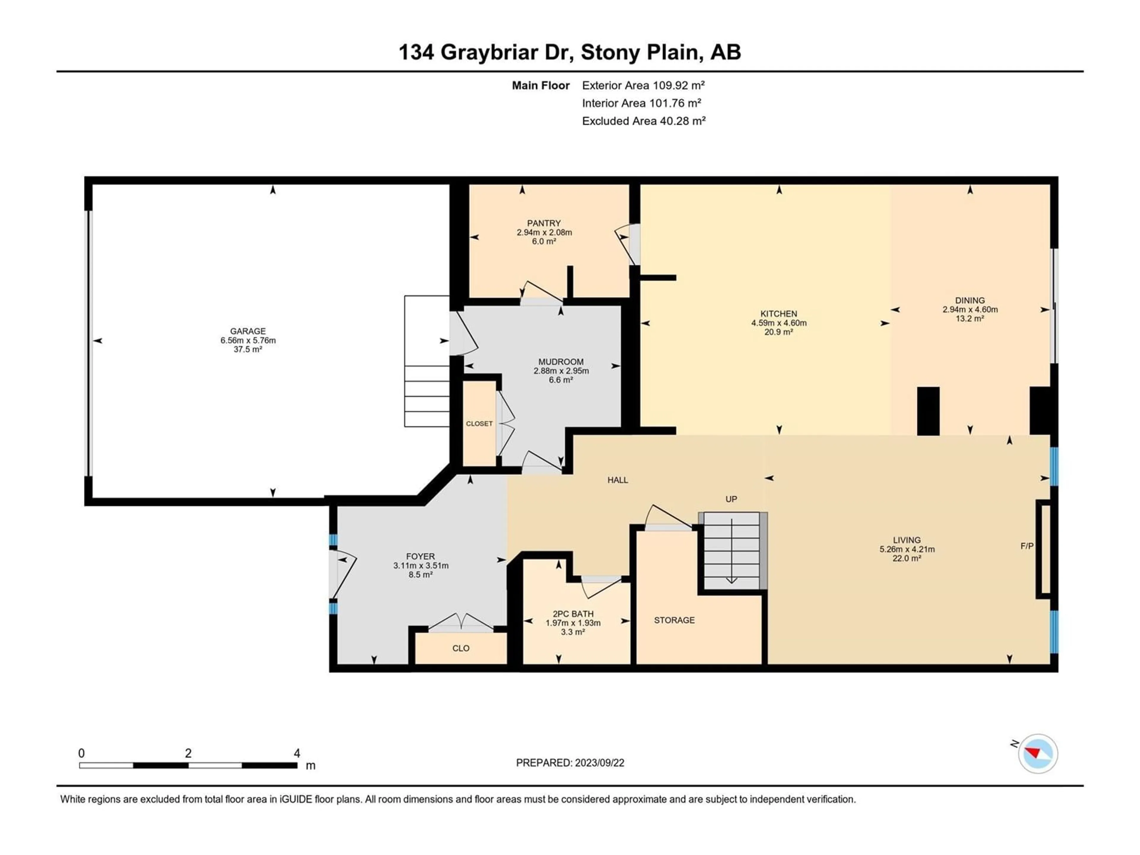 Floor plan for 134 GRAYBRIAR DR, Stony Plain Alberta T7Z2Z2