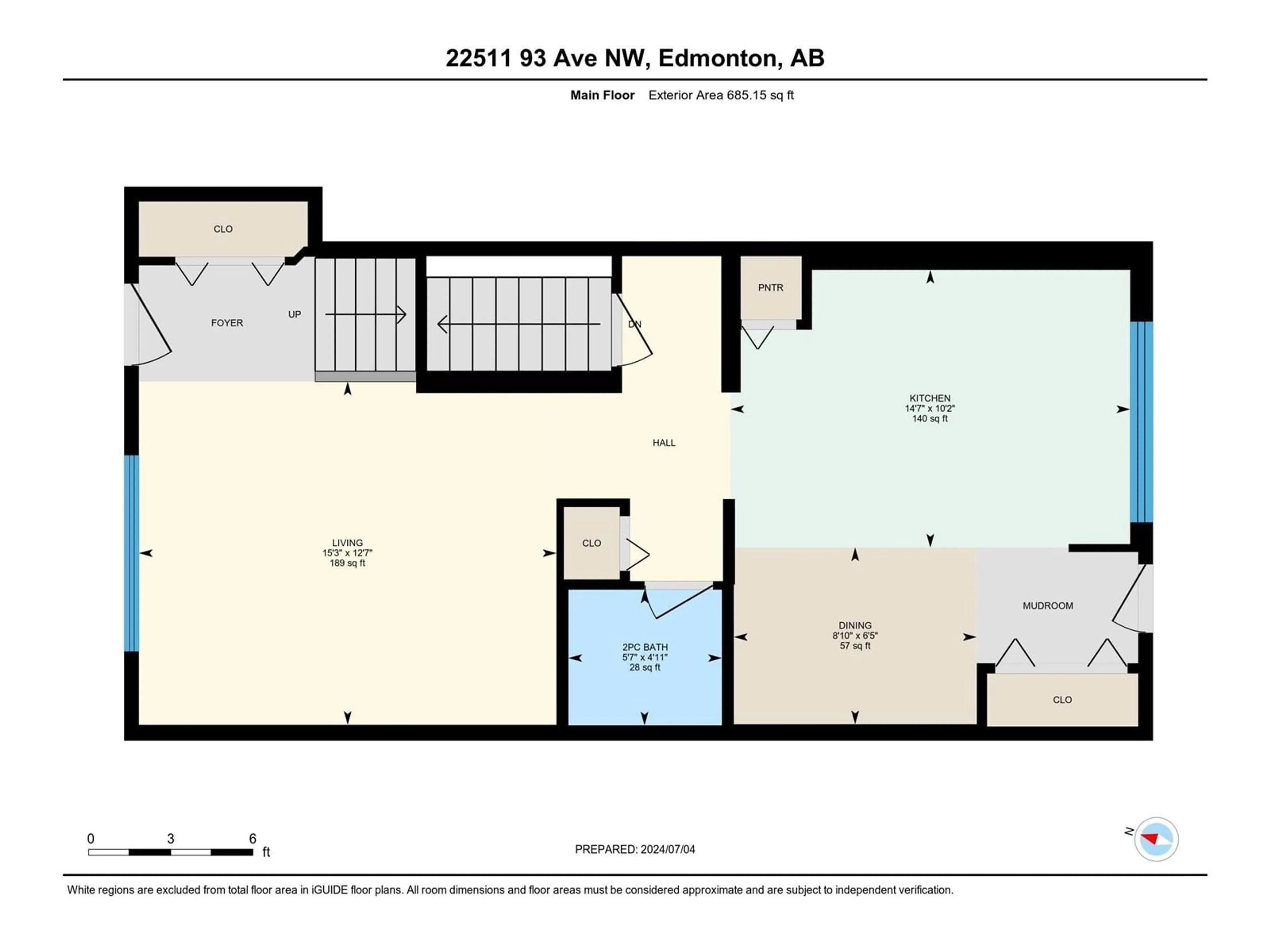 Floor plan for 22511 93 AV NW NW, Edmonton Alberta T5T7K2