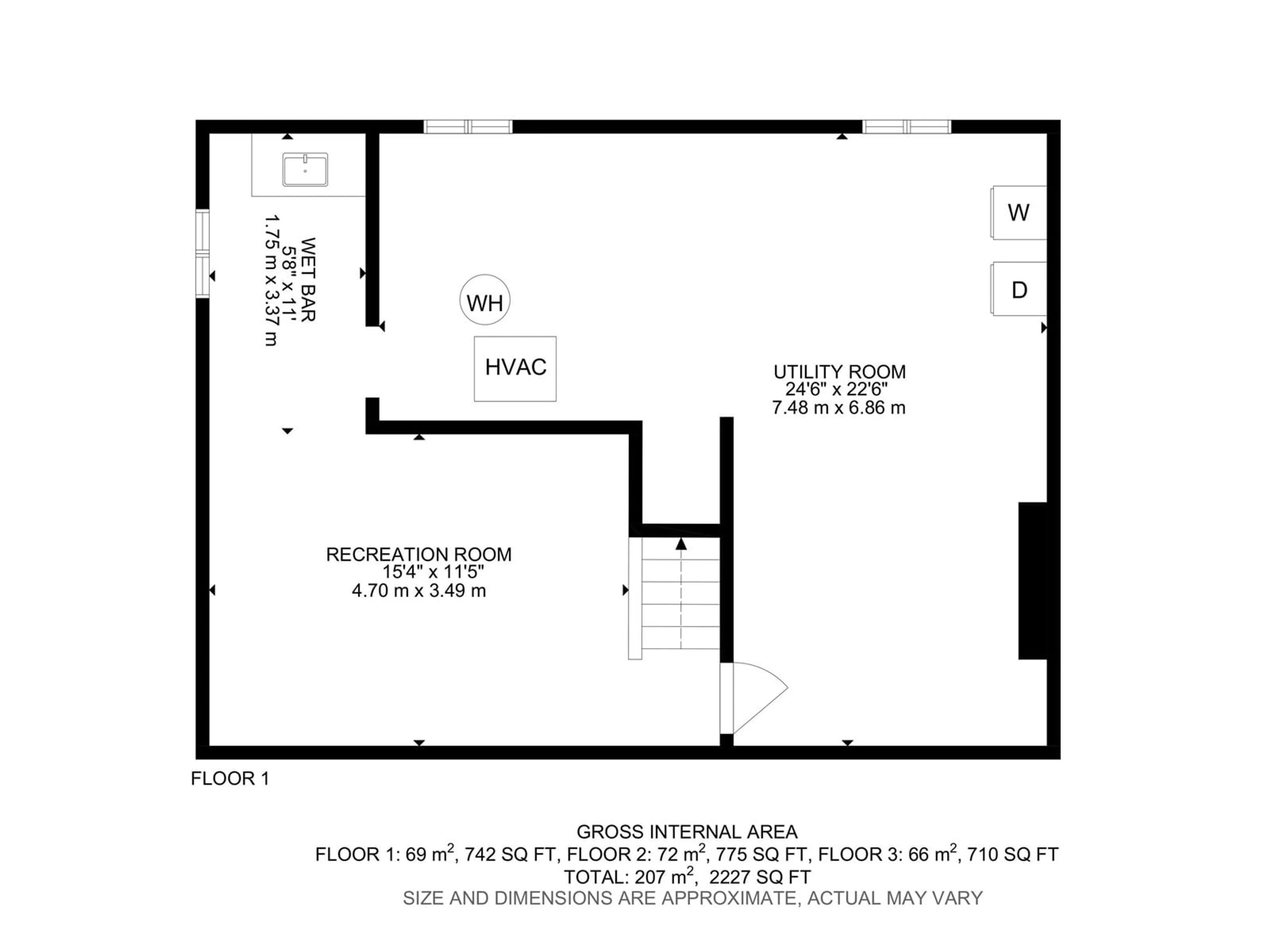 Floor plan for 15 FALLHAVEN PL, St. Albert Alberta T8N1V1