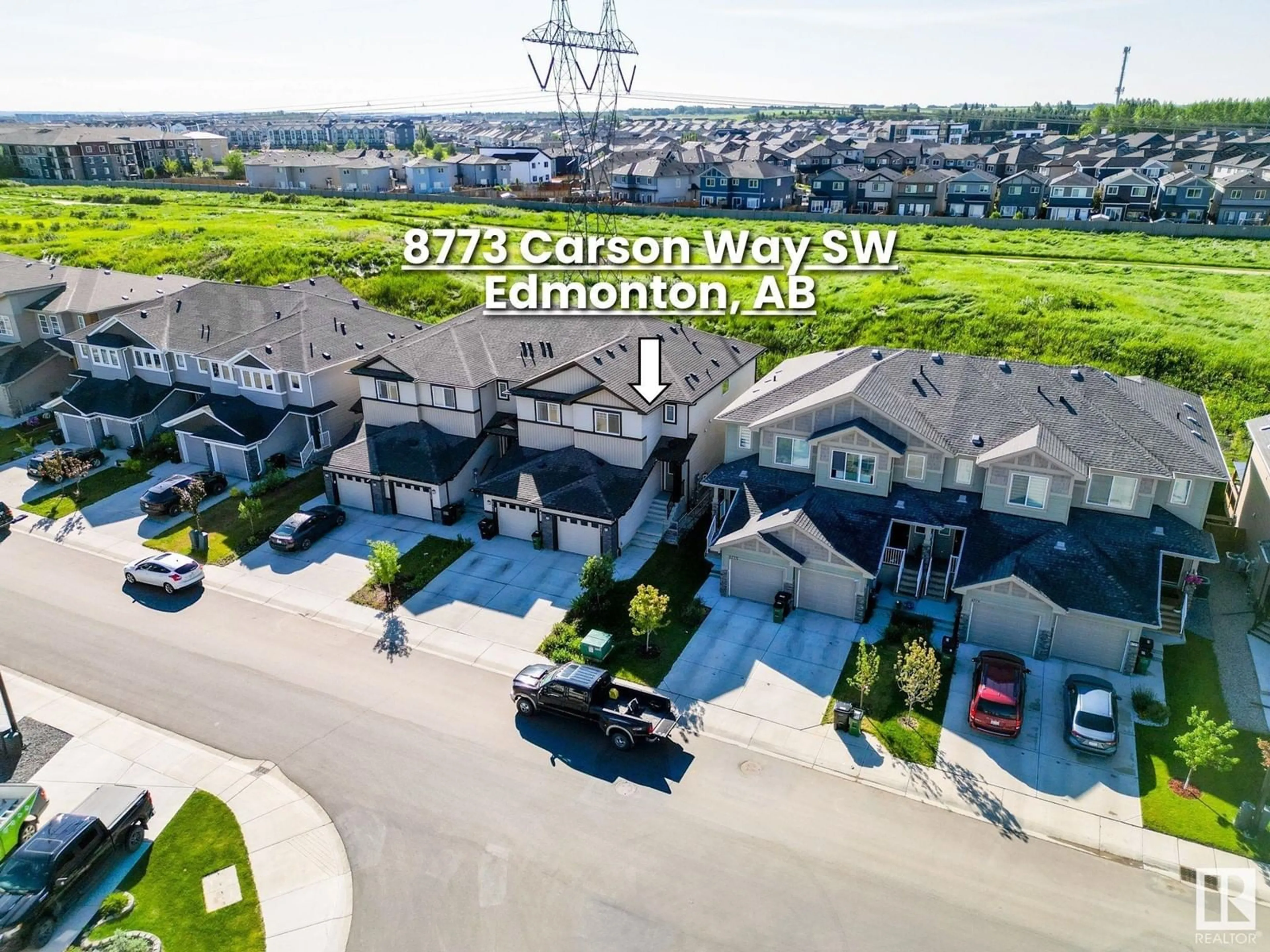 A pic from exterior of the house or condo for 8773 CARSON WY SW, Edmonton Alberta T6W4M3