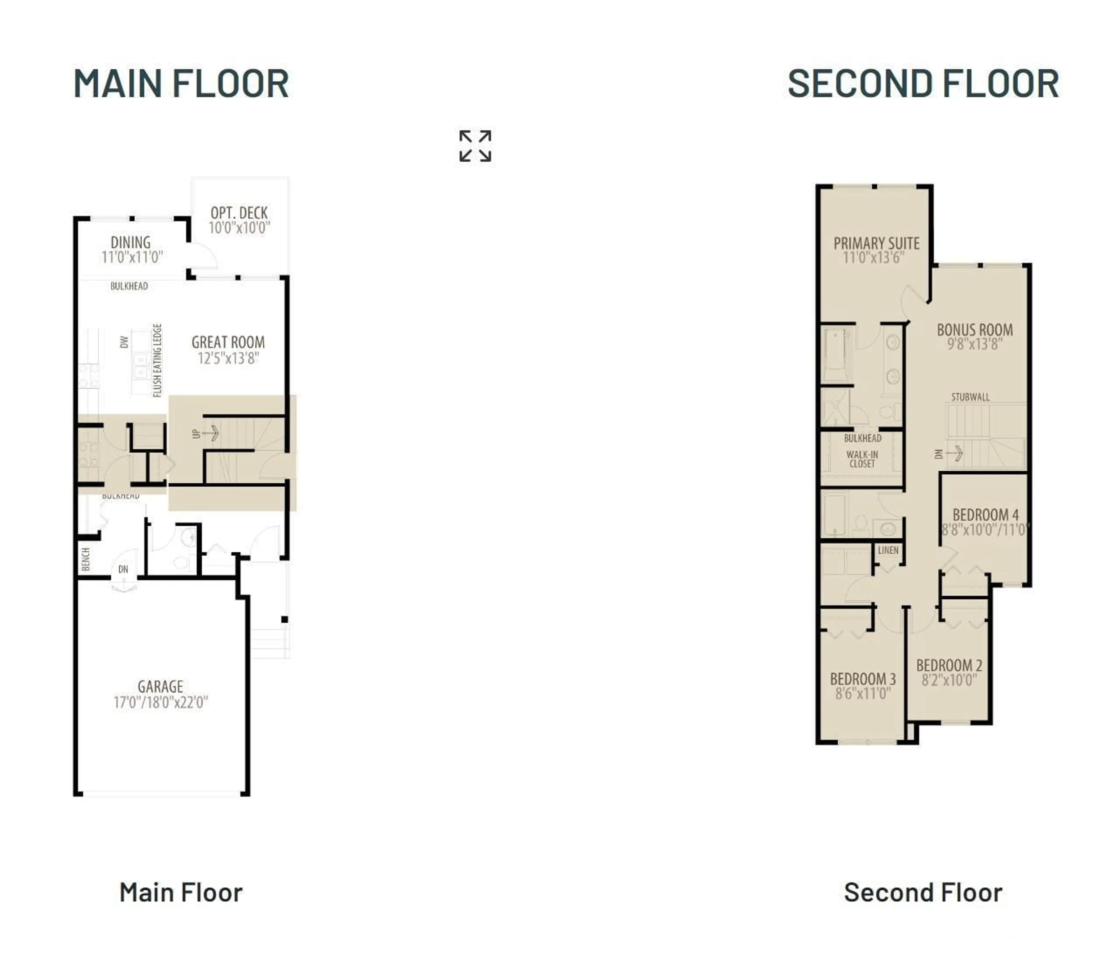 Floor plan for 17335 2 ST NE, Edmonton Alberta T5Y4E7