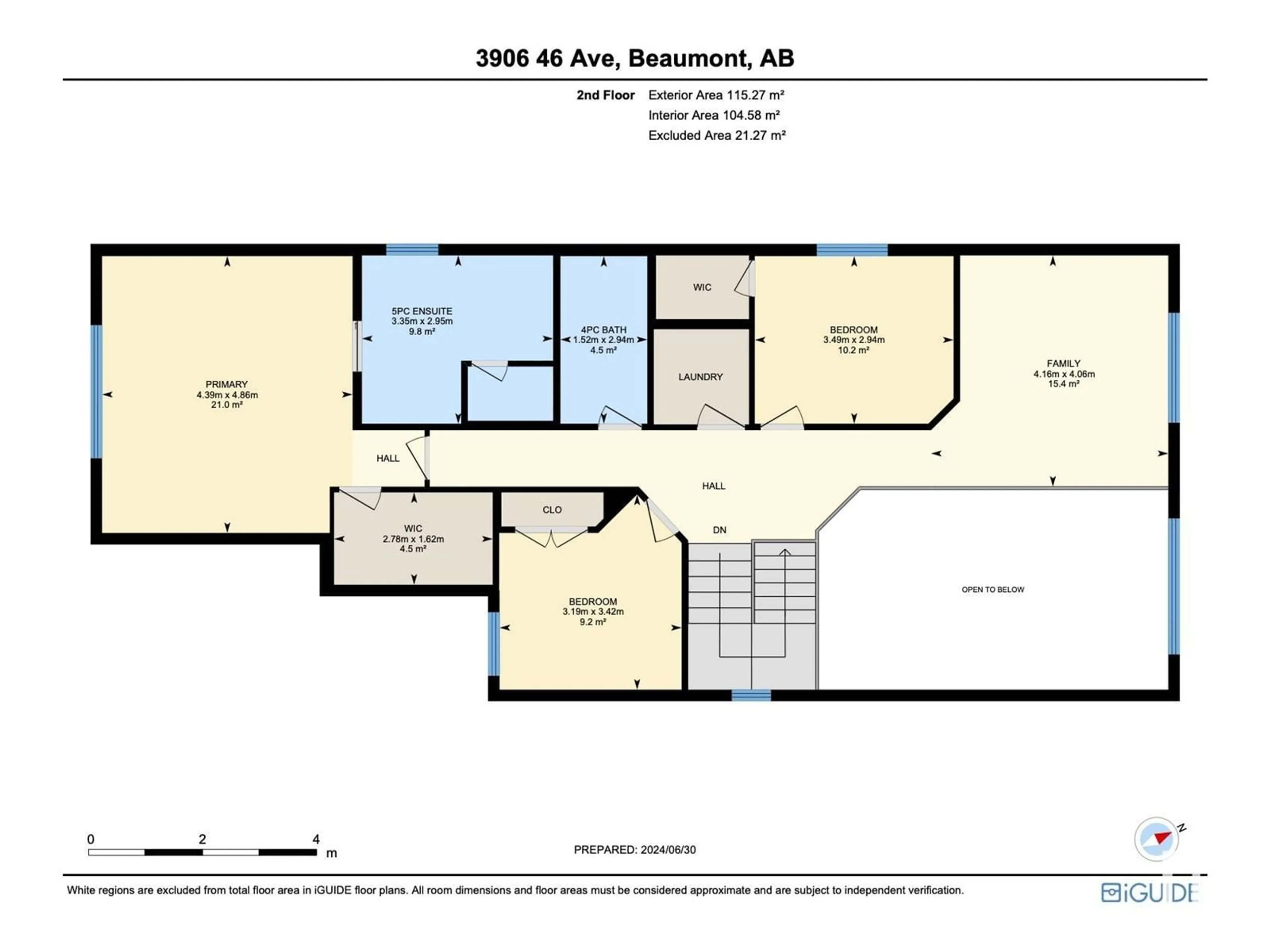 Floor plan for 3906 46 AV, Beaumont Alberta T4X2Y7