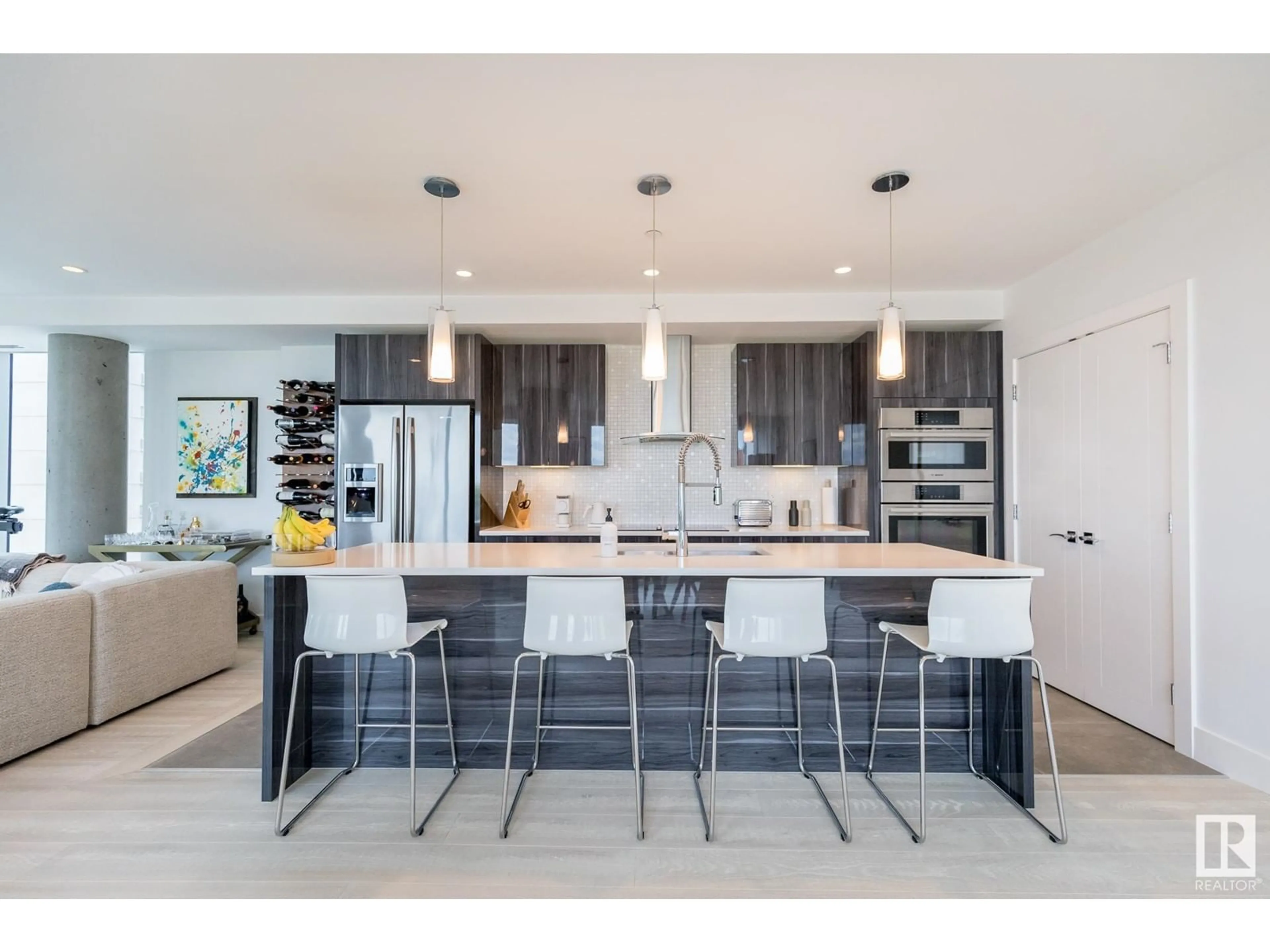 Contemporary kitchen for #601 11969 JASPER AV NW, Edmonton Alberta T5K0P1