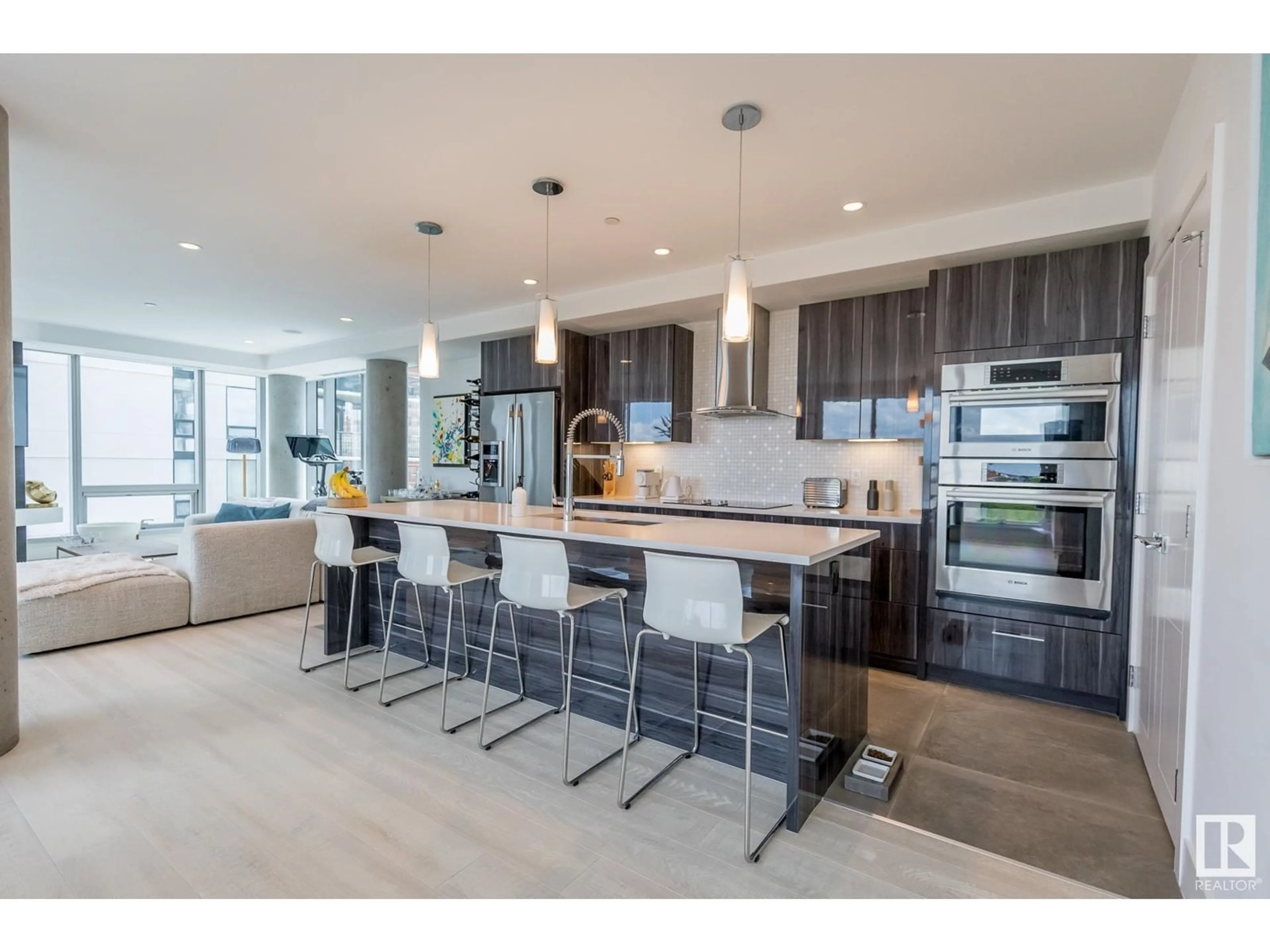 Contemporary kitchen for #601 11969 JASPER AV NW, Edmonton Alberta T5K0P1