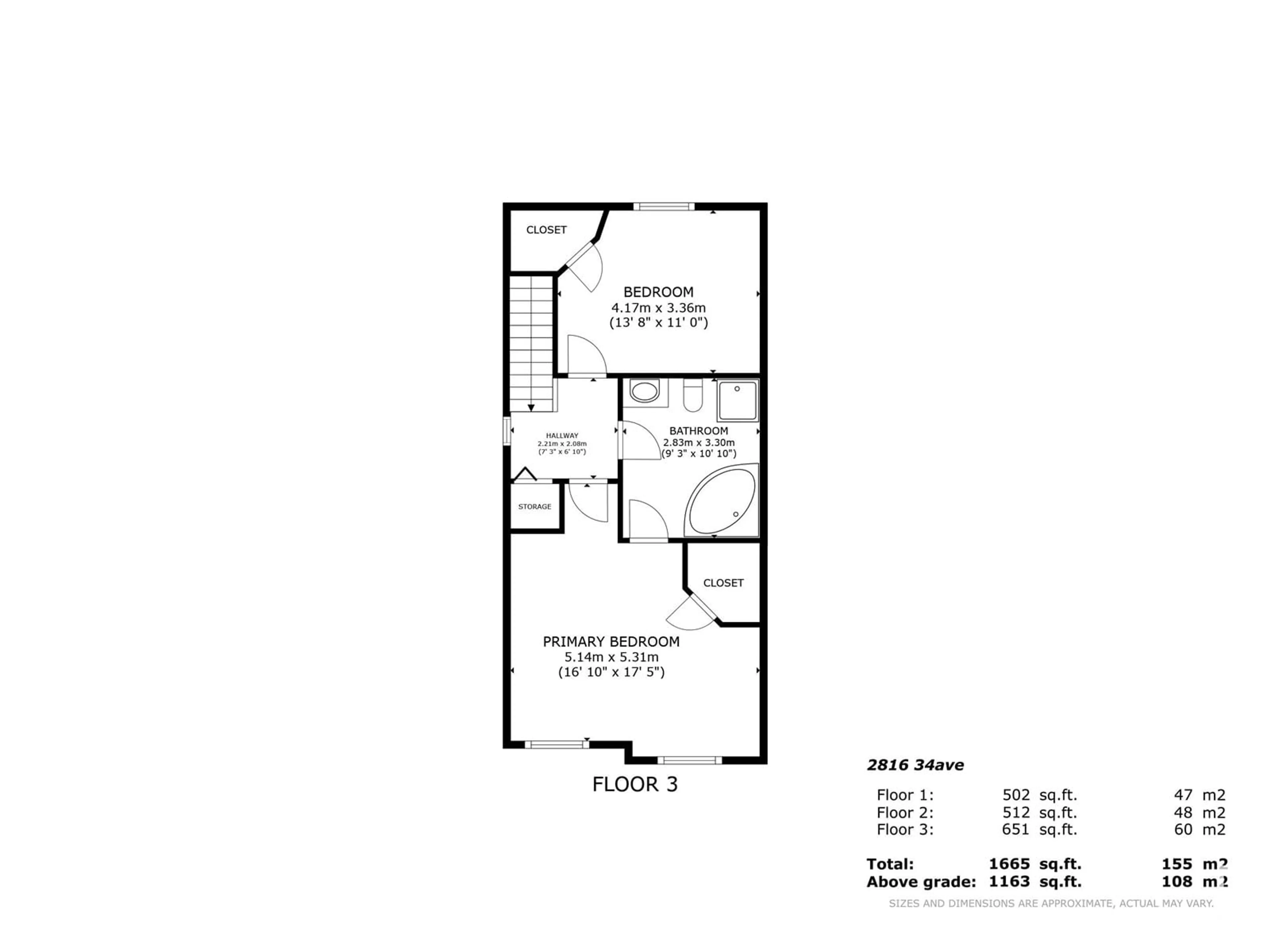 Floor plan for #41 2816 34 AV NW, Edmonton Alberta T6T2B4