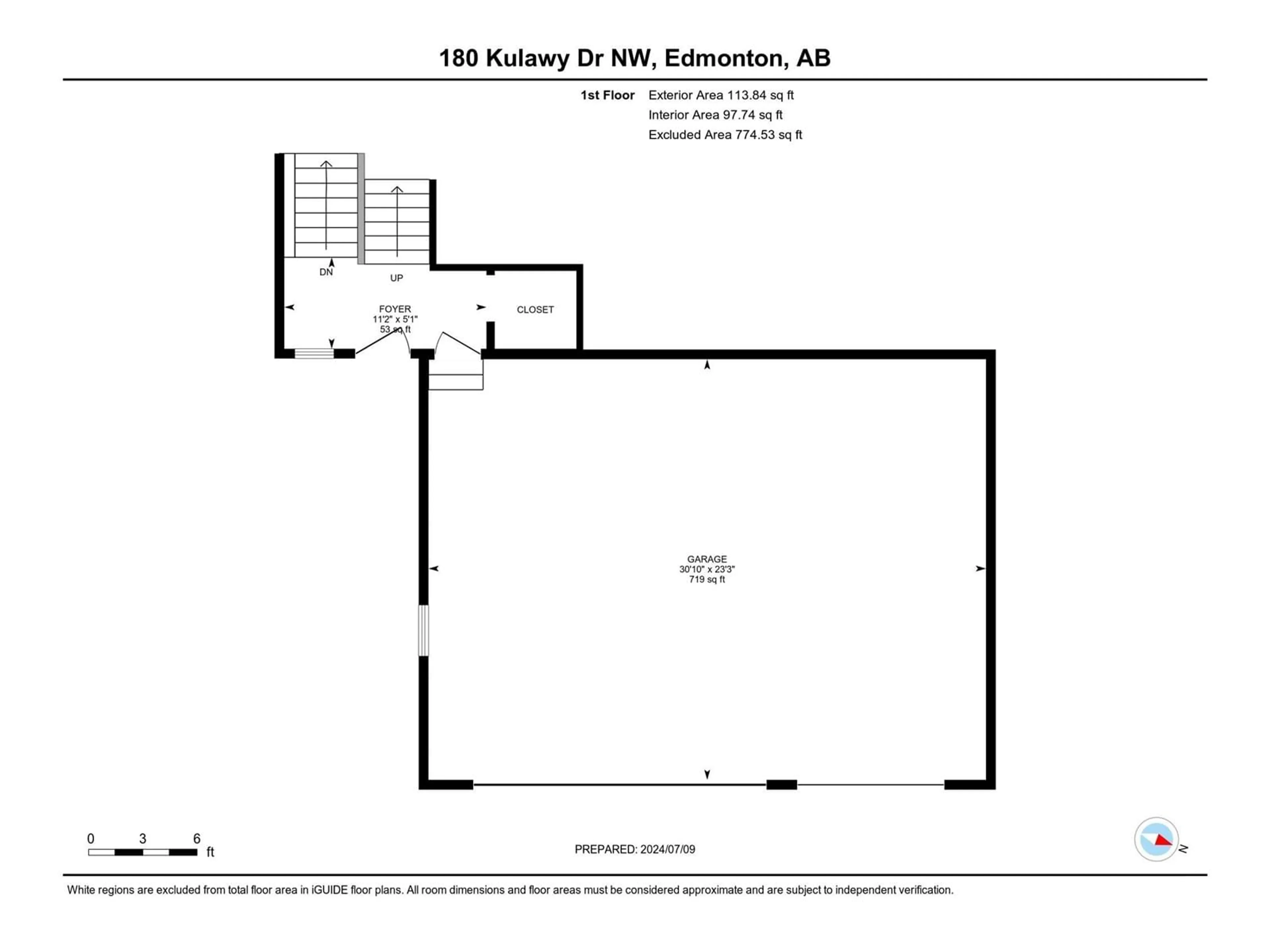 Floor plan for 180 KULAWY DR NW, Edmonton Alberta T6L7E4