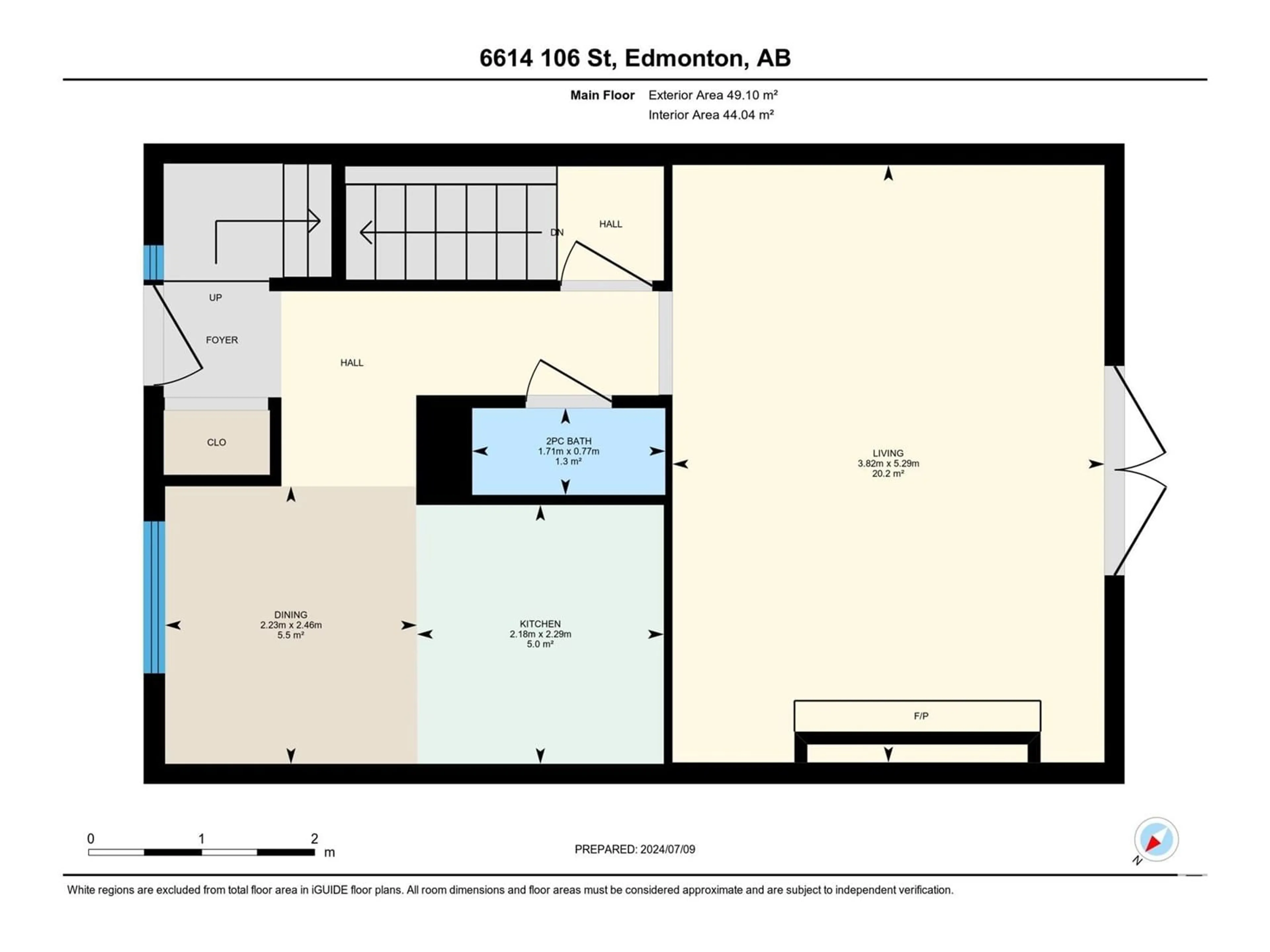 Floor plan for 6614 106 ST NW, Edmonton Alberta T6H5E8