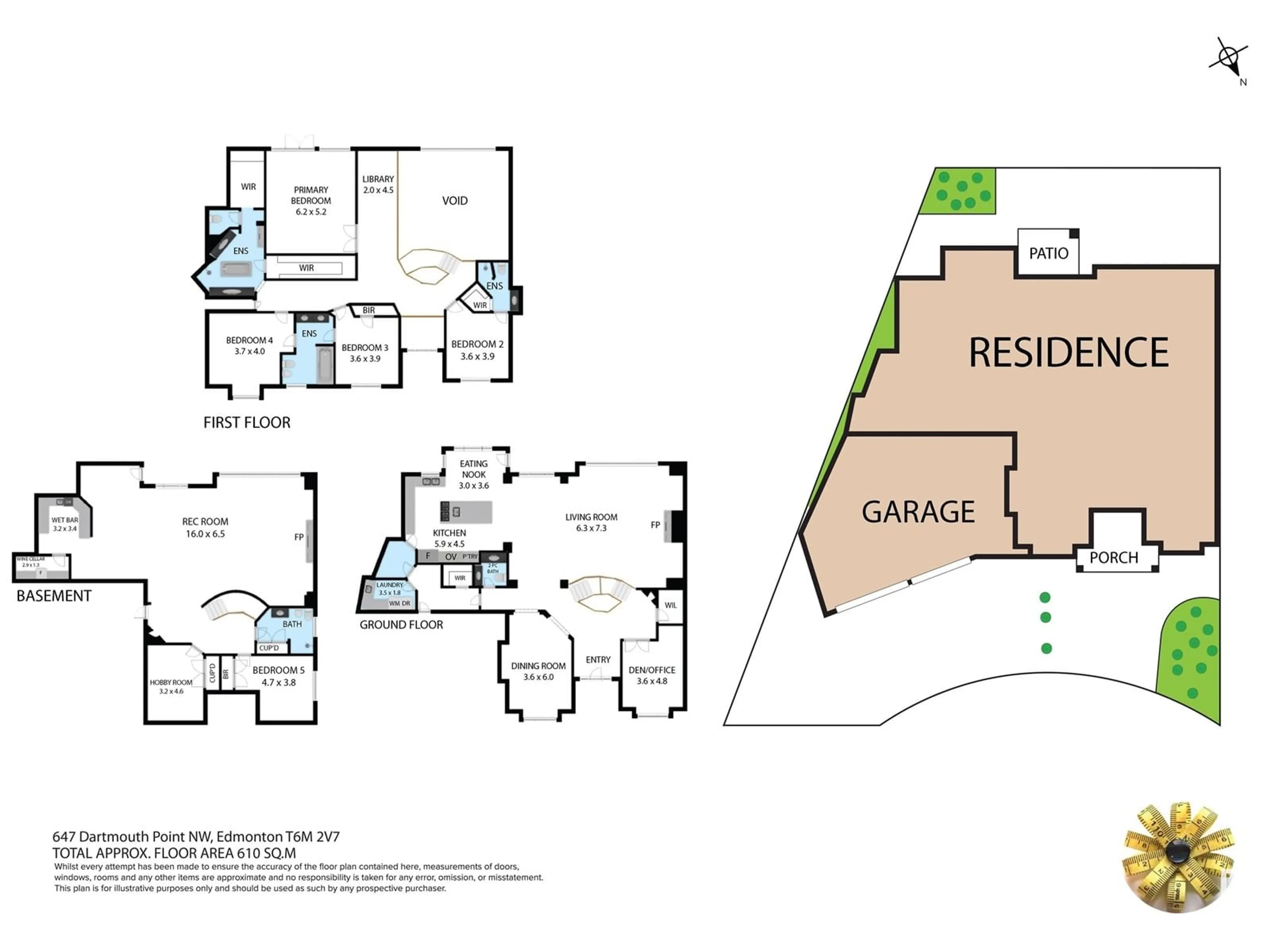 Floor plan for 647 DARTMOUTH PT NW, Edmonton Alberta T6M2V7