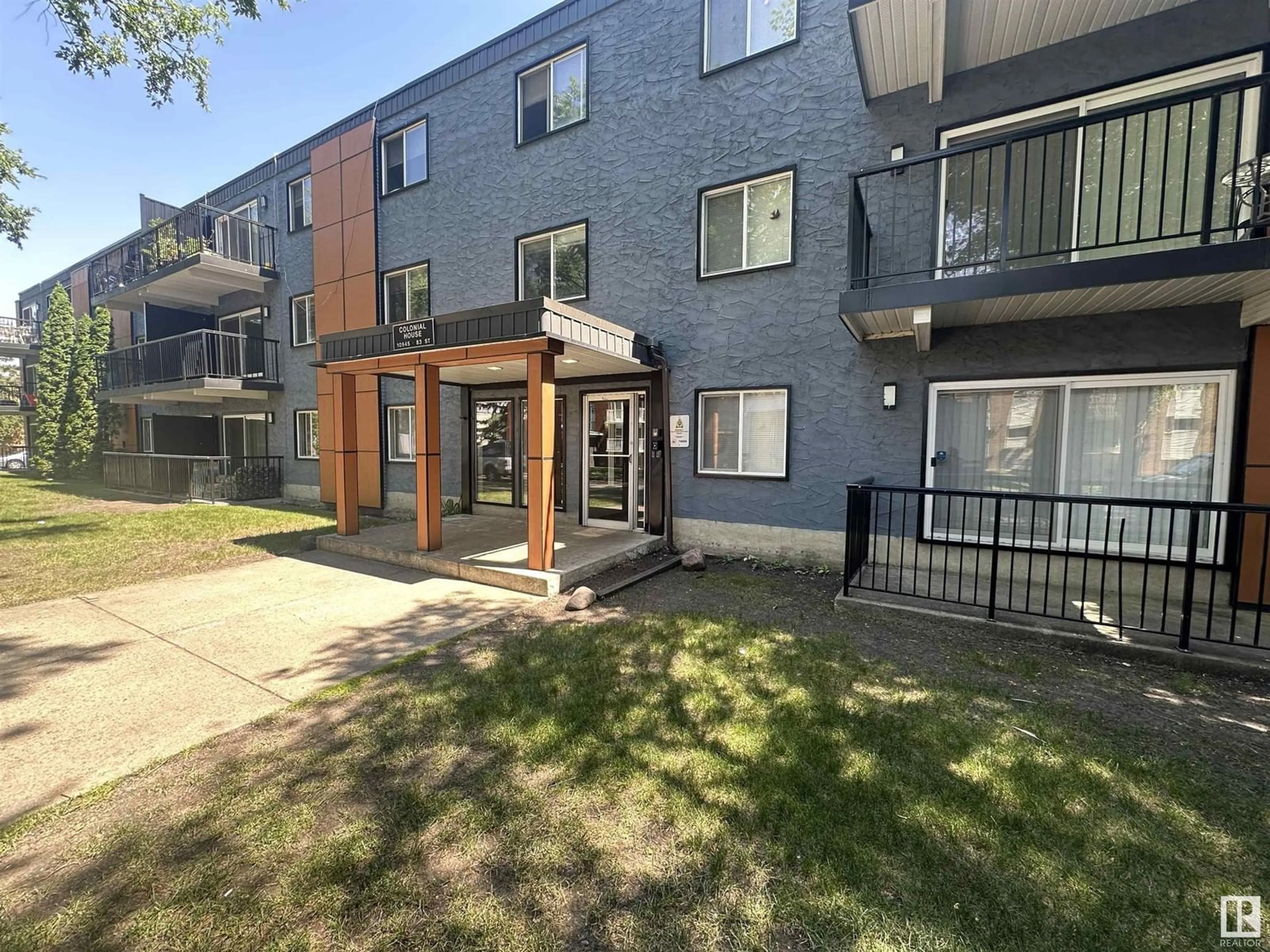 A pic from exterior of the house or condo for #210 10945 83 ST NW, Edmonton Alberta T5H1M2