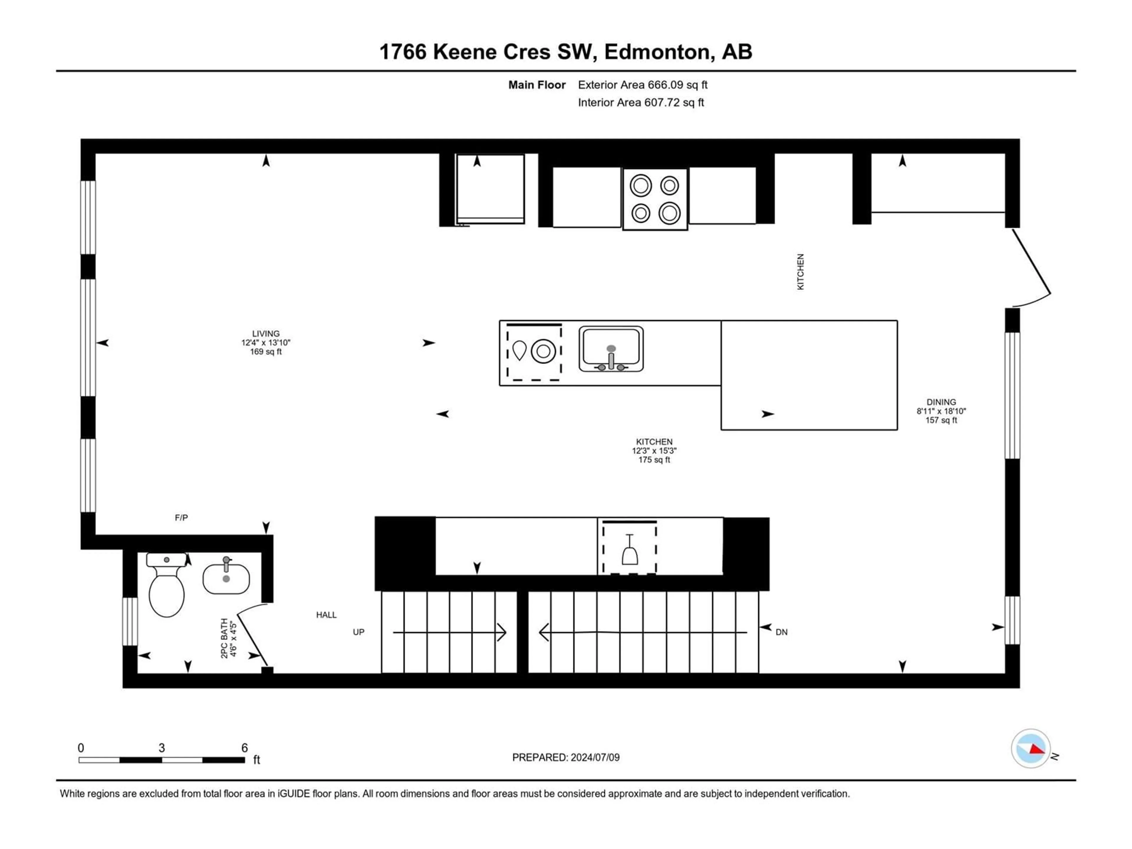 Floor plan for 1766 KEENE CR SW, Edmonton Alberta T6W3W3