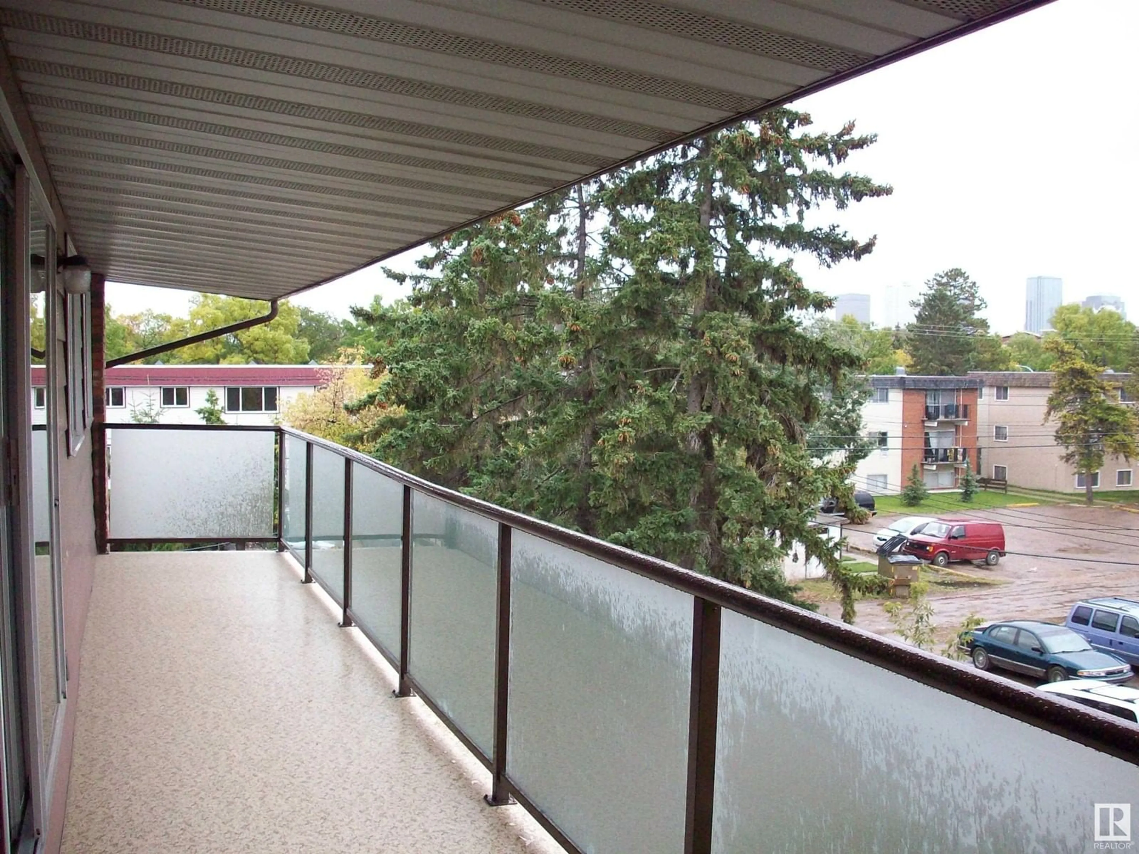 Balcony in the apartment for #12 11245 109 AV NW NW, Edmonton Alberta T5H4B1