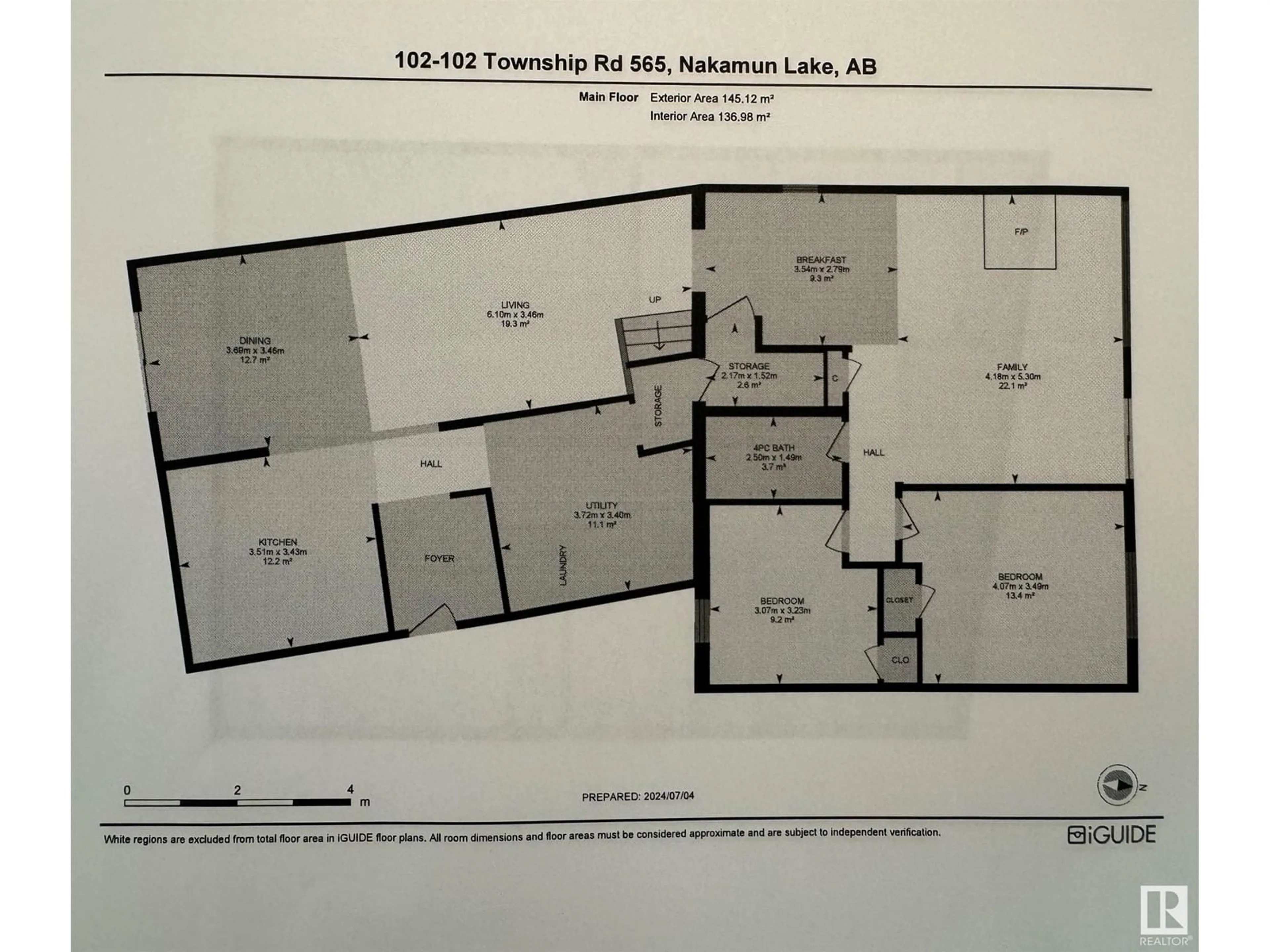 Floor plan for 102 2120 TWP RD 565, Rural Lac Ste. Anne County Alberta T0E1V0