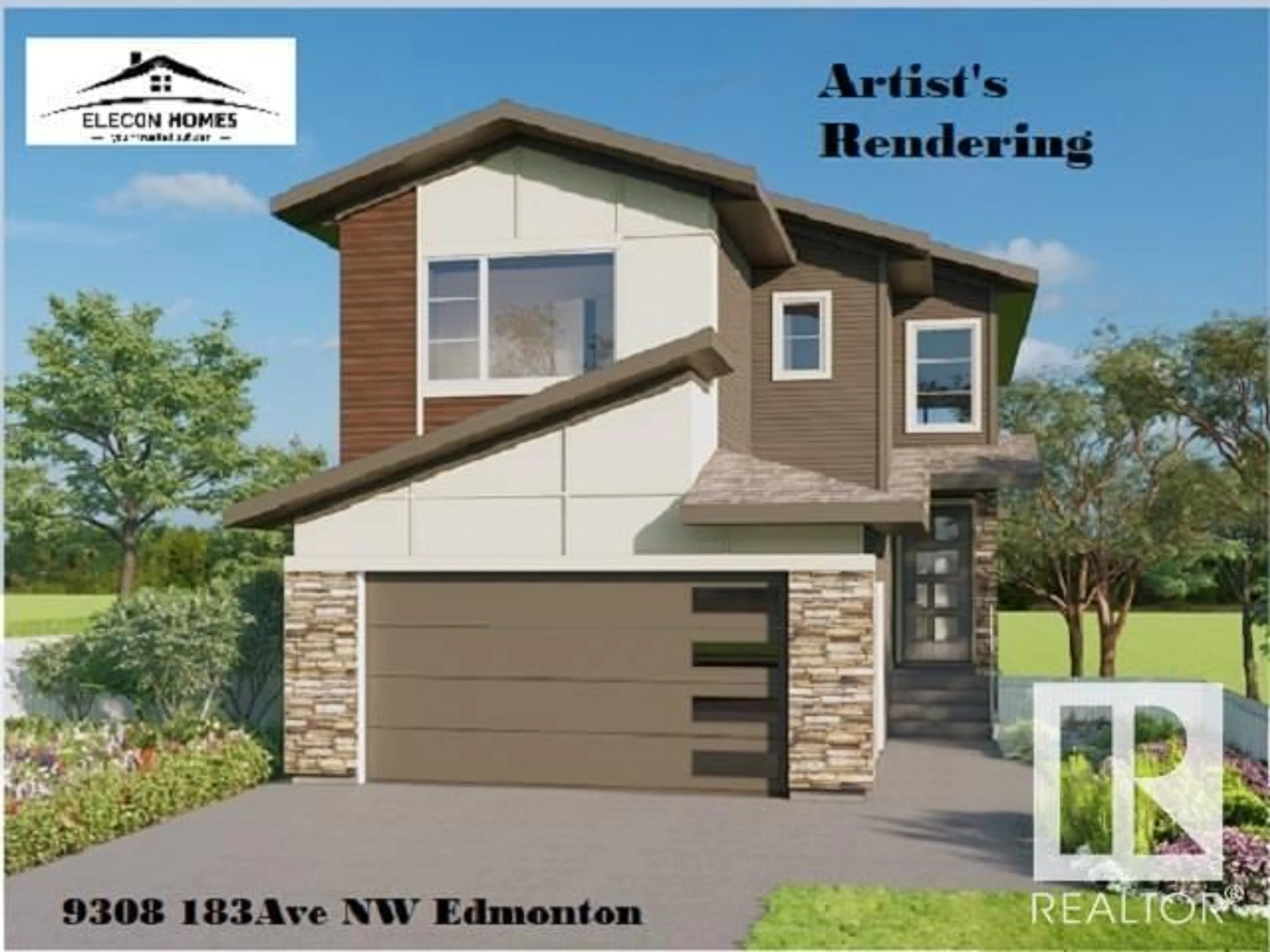 Frontside or backside of a home for 9308 183 AV NW, Edmonton Alberta T5Z0V1