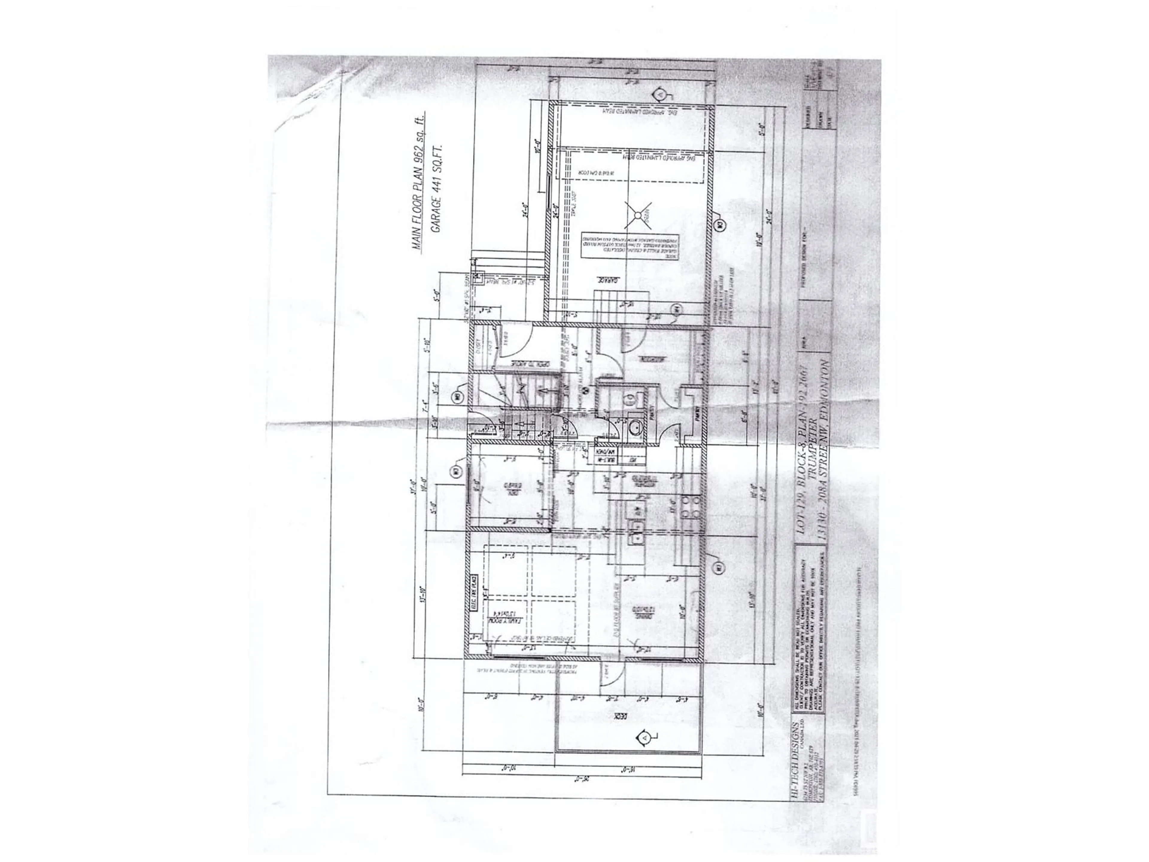 Floor plan for 13130 208A ST NW, Edmonton Alberta T5S0P1