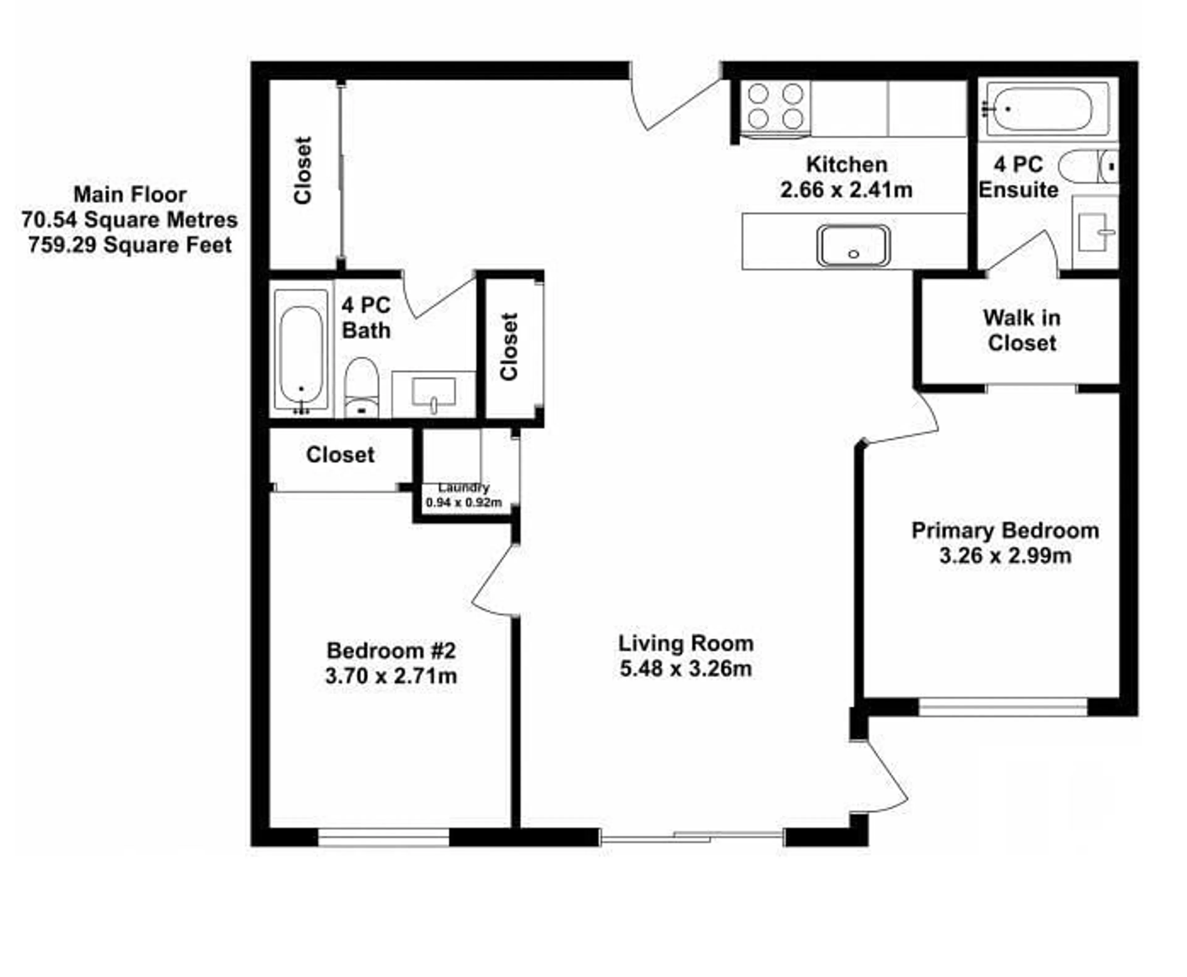 Floor plan for #104 1070 MCCONACHIE BV NW, Edmonton Alberta T5V0X1