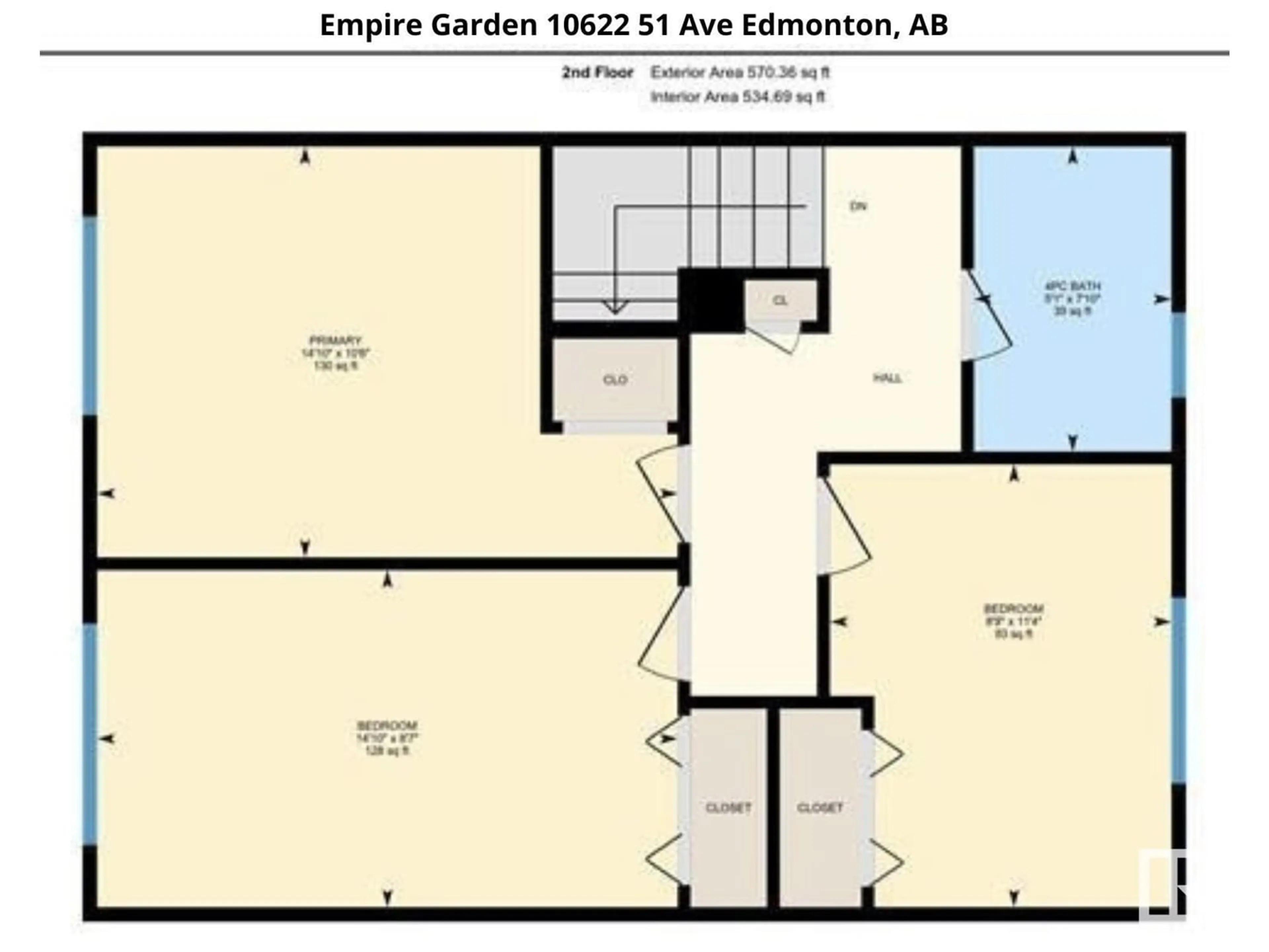 Floor plan for 10622 51 AV NW, Edmonton Alberta T6H0K9
