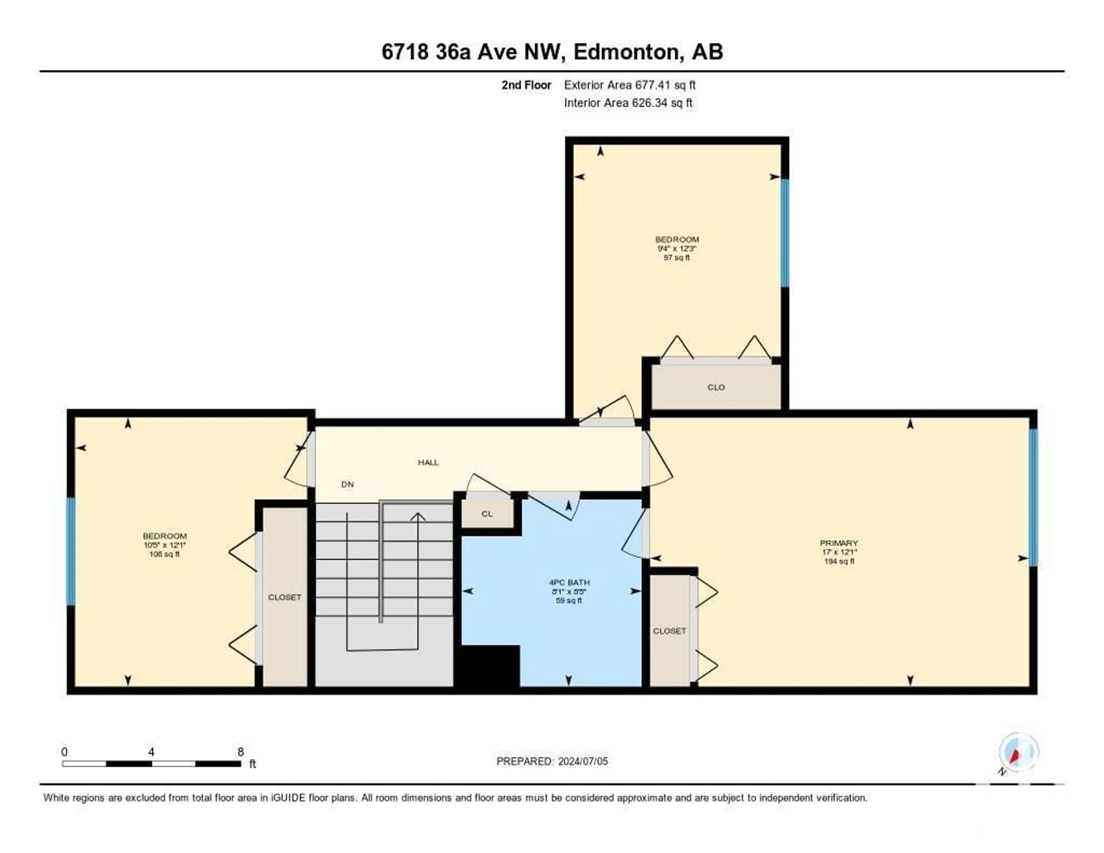 Floor plan for 6718 36A AV NW NW, Edmonton Alberta T6K1S3